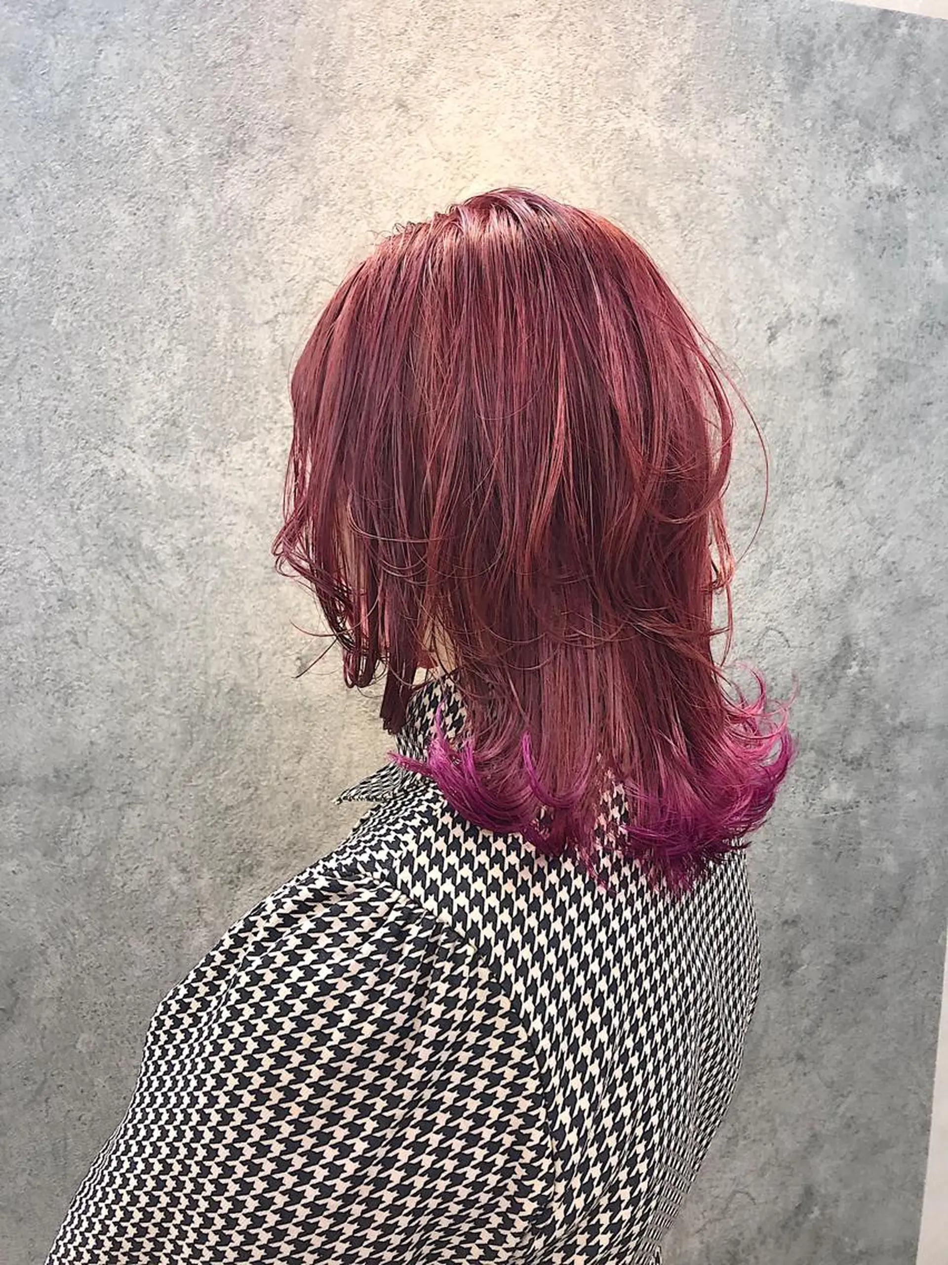 ミディアム ウルフカット カット ヘアカラー トリートメント 所渉/韓国レイヤー /ウルフカットのヘアスタイル