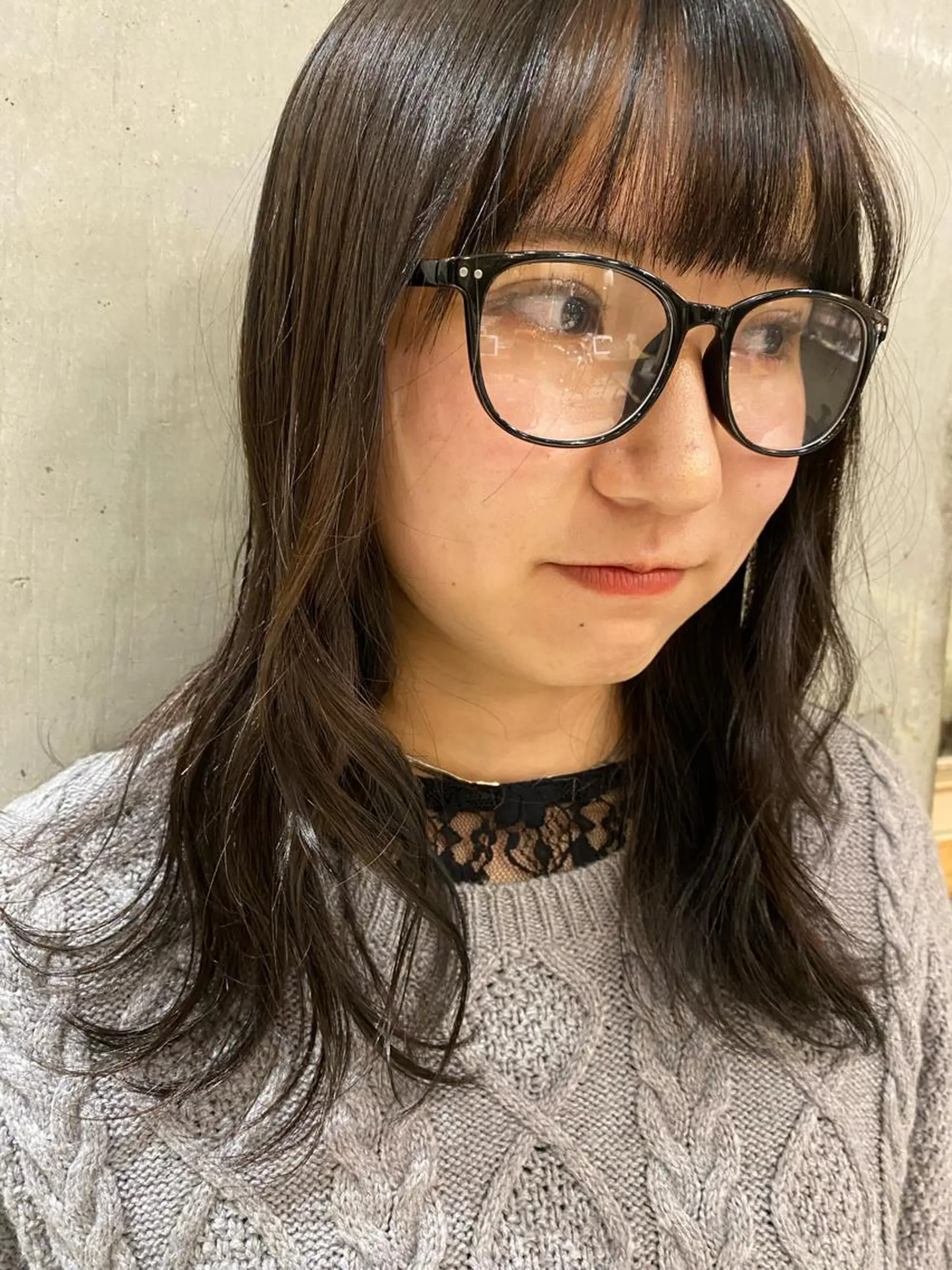 セミロング カラー ベージュカラー ヘアカラー 透明感カラー 🩰asumiのヘアスタイル