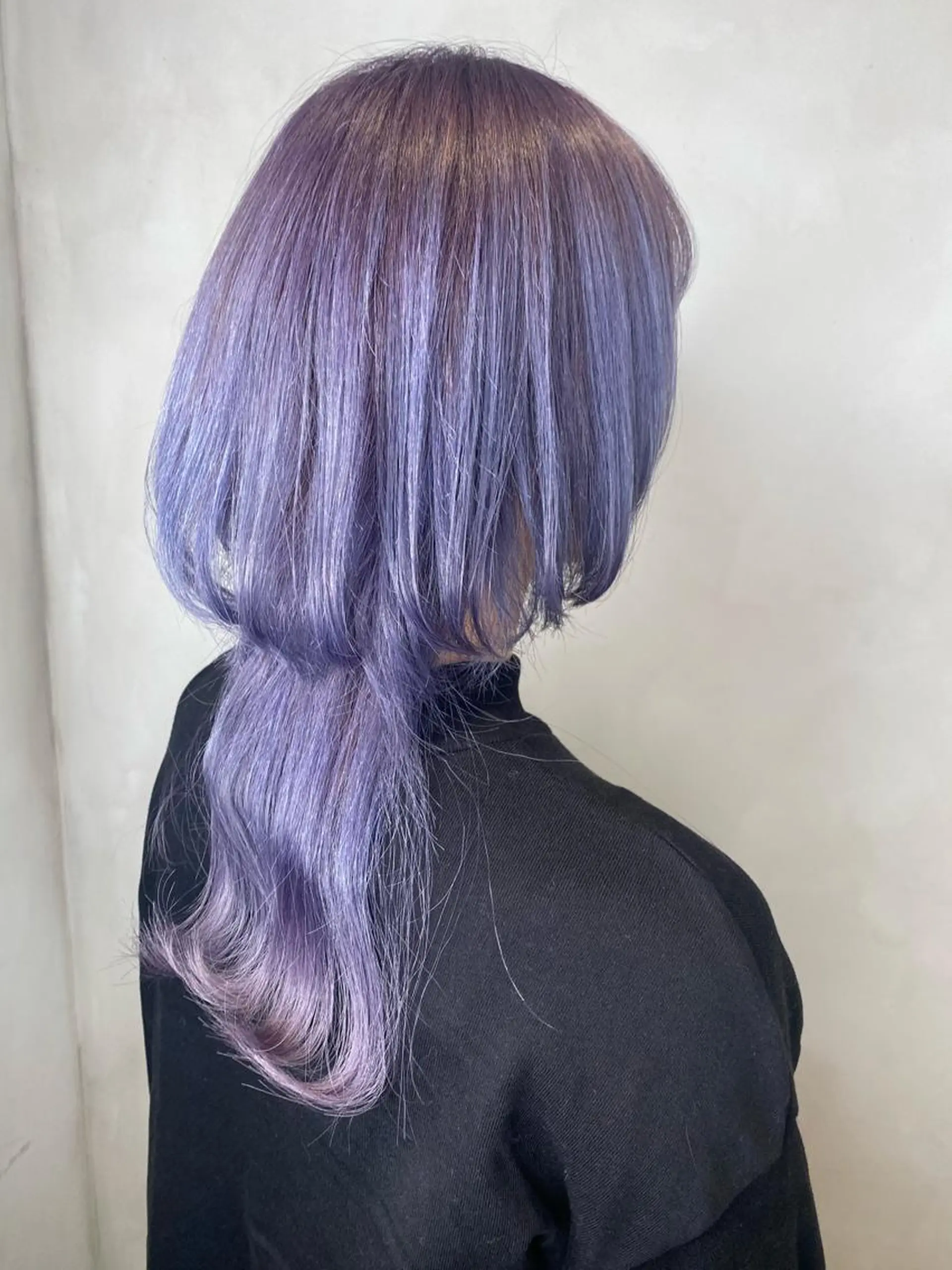 セミロング カラー ラベンダーカラー ウルフカット ヘアカラー トリートメント 綱島店🦋店長🦋 ほんさわ みずきのヘアスタイル