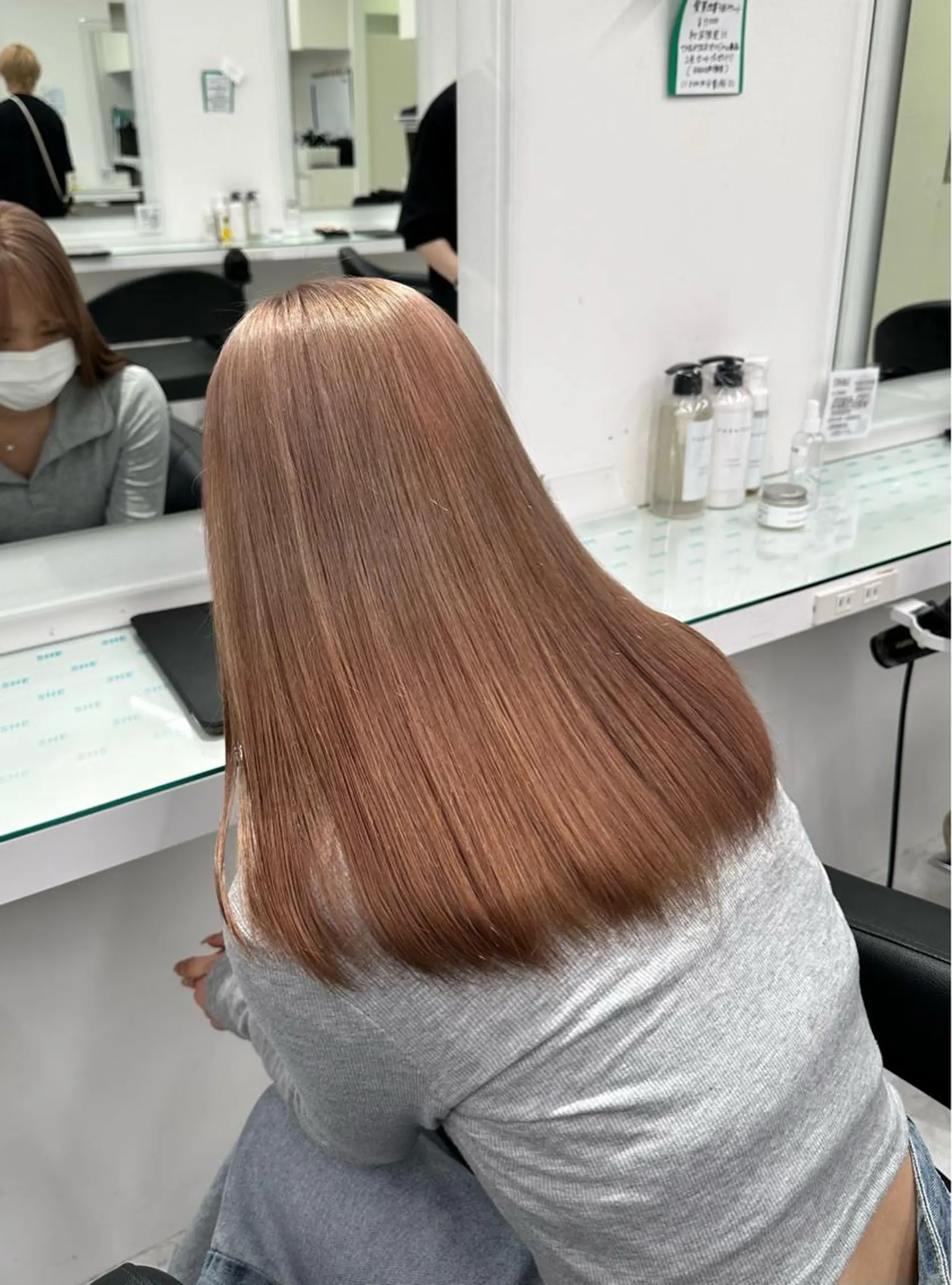 カラー マンツーマン/原宿/ 透明感カラー⭐️のヘアスタイル