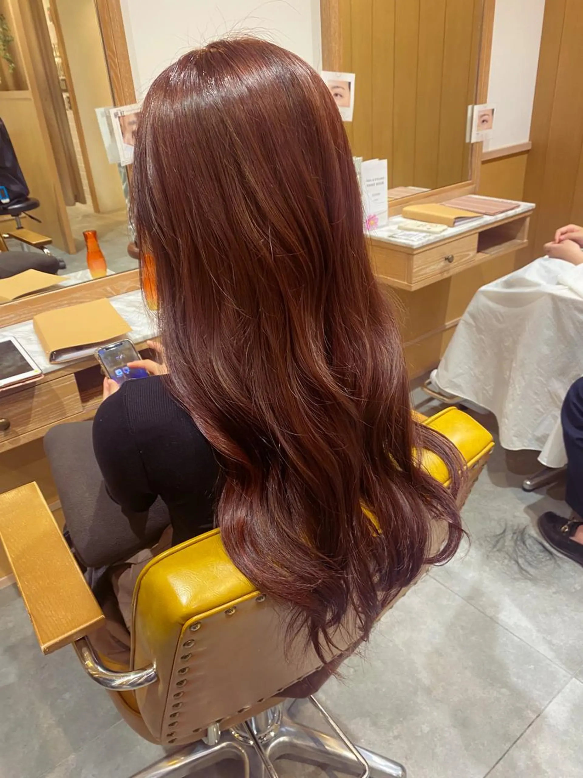 ロング ヘアカラー トリートメント champ花園所属・古林 彩花のヘアスタイル