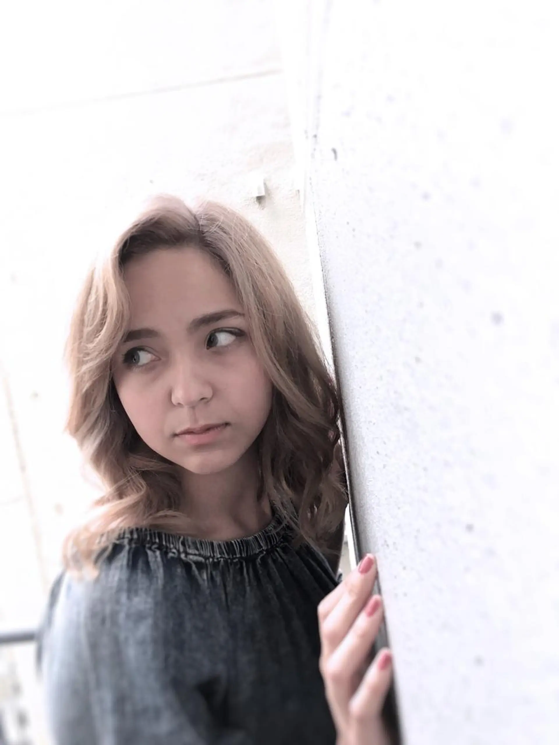 セミロング カラー ベージュカラー ヌーディベージュ 名駅Private Salon　Noaのヘアスタイル