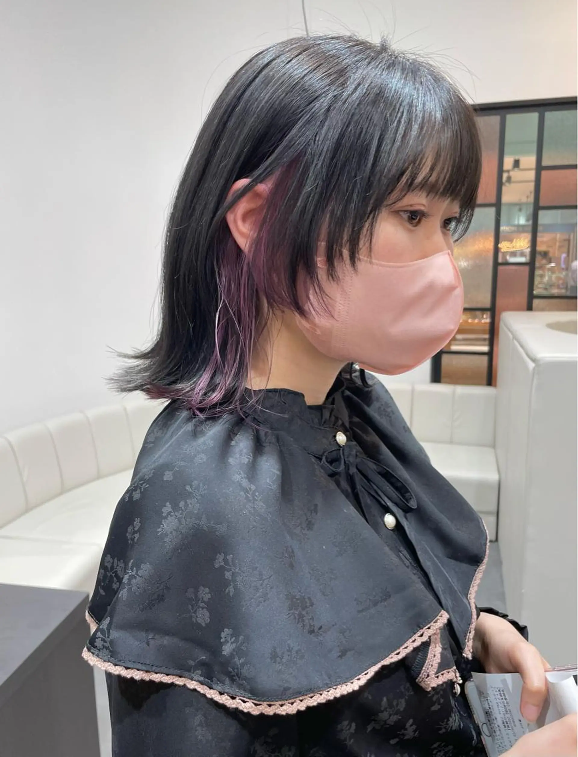 ショート カラー ヘアアレンジ 顔周りカット ヘアカラー 小倉 愛里のヘアスタイル