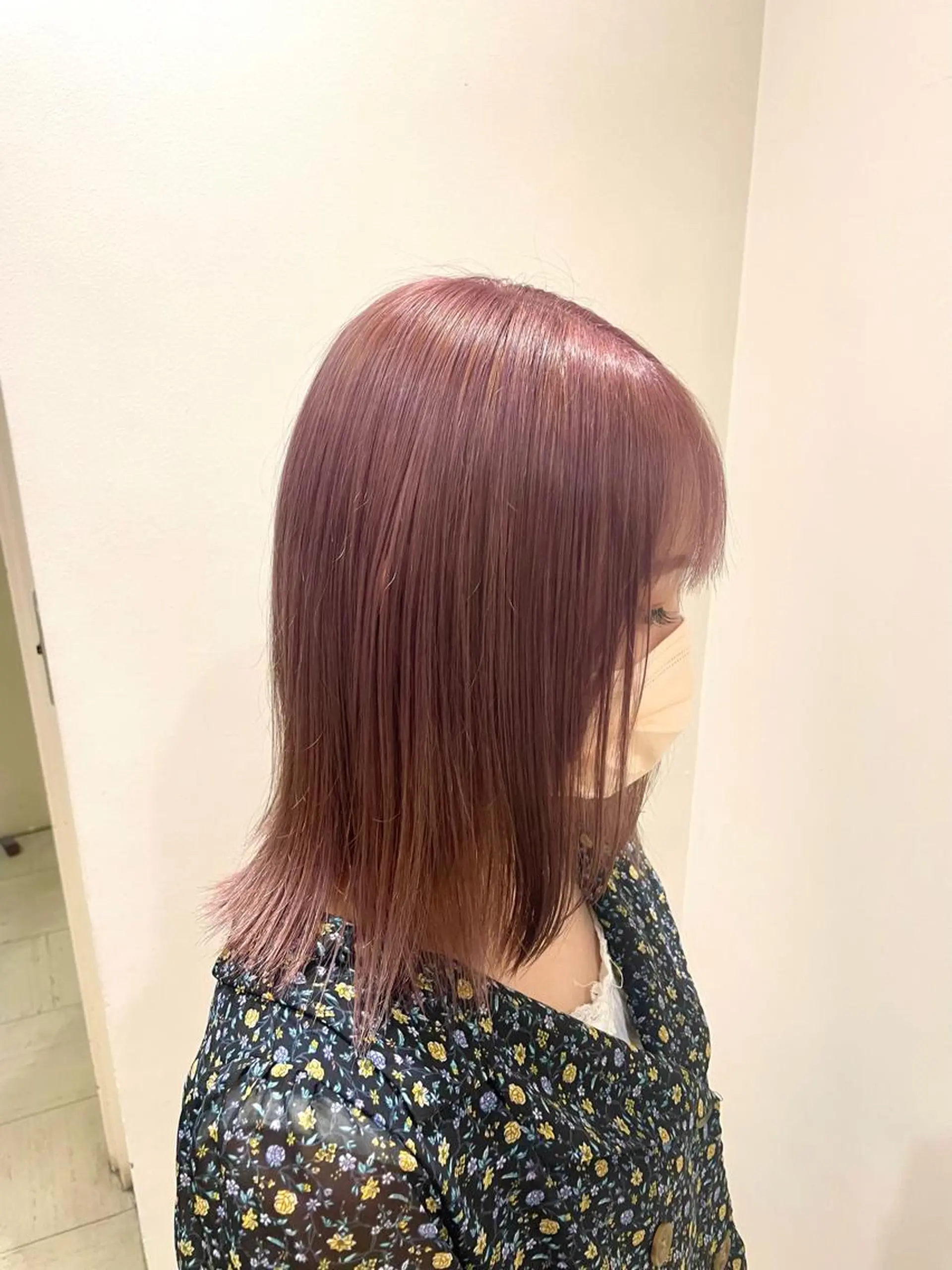 ミディアム カラー ヘアアレンジ ピンクカラー ☀️カトウ ケイゴ☀️のヘアスタイル