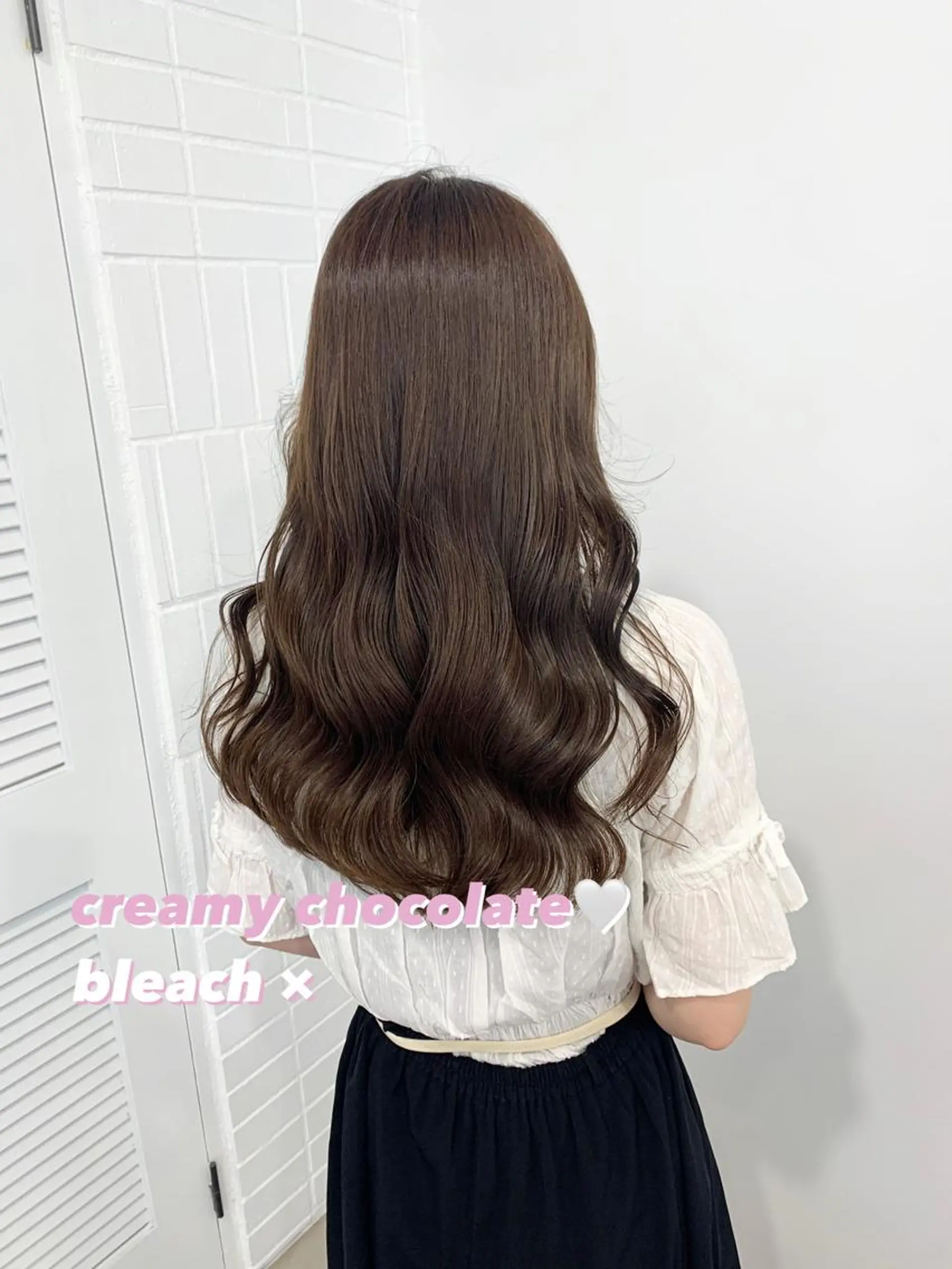 セミロング カラー 髪質改善 韓国風ヘア ヘアカラー トリートメント レイヤー×グレージュ /ピンク🩷mioのヘアスタイル