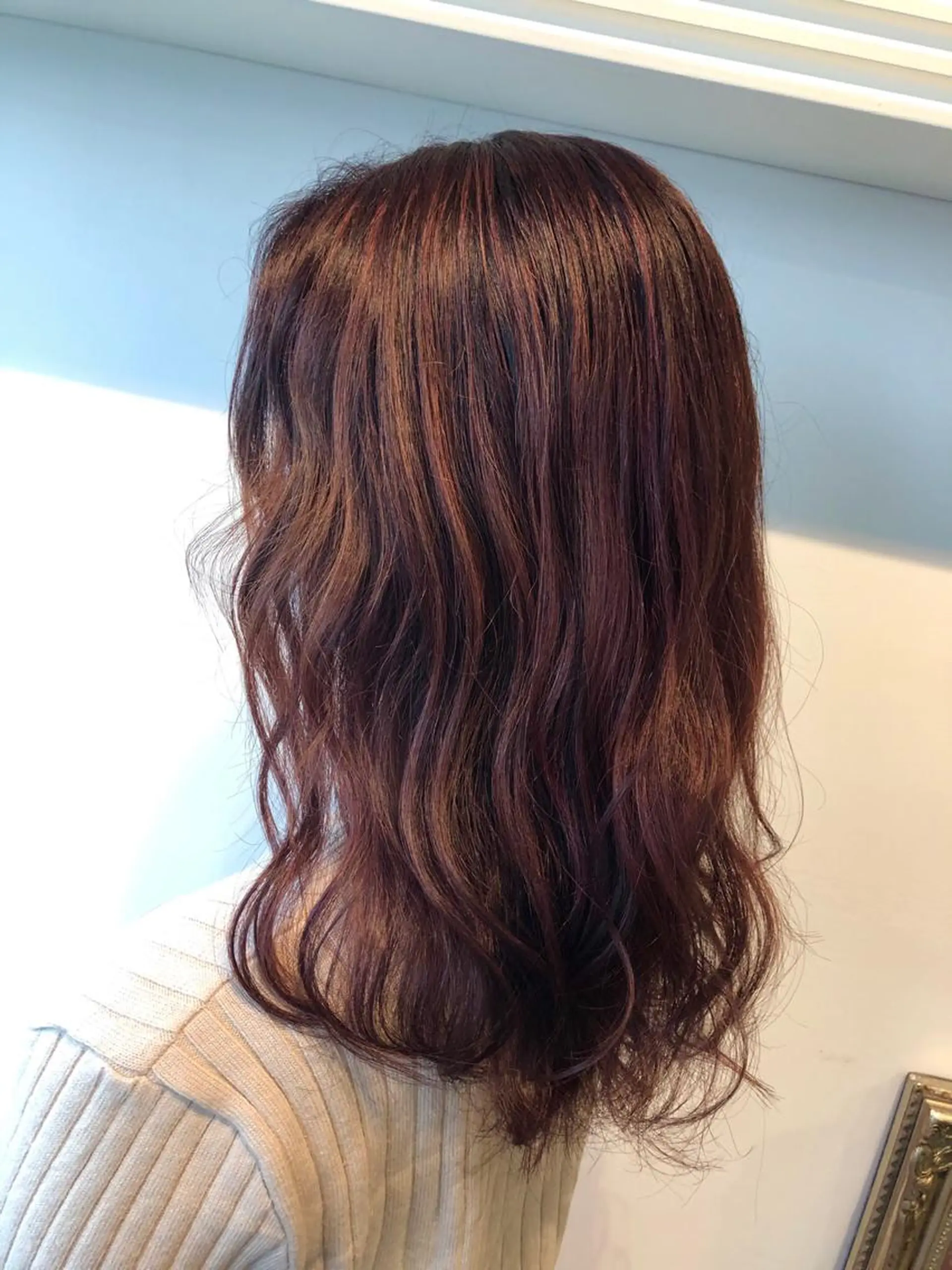 ミディアム カラー ハイライトカラー ピンクカラー ハイライト ヘアカラー トリートメント 💐パーソナルカラー /市橋加菜💐のヘアスタイル