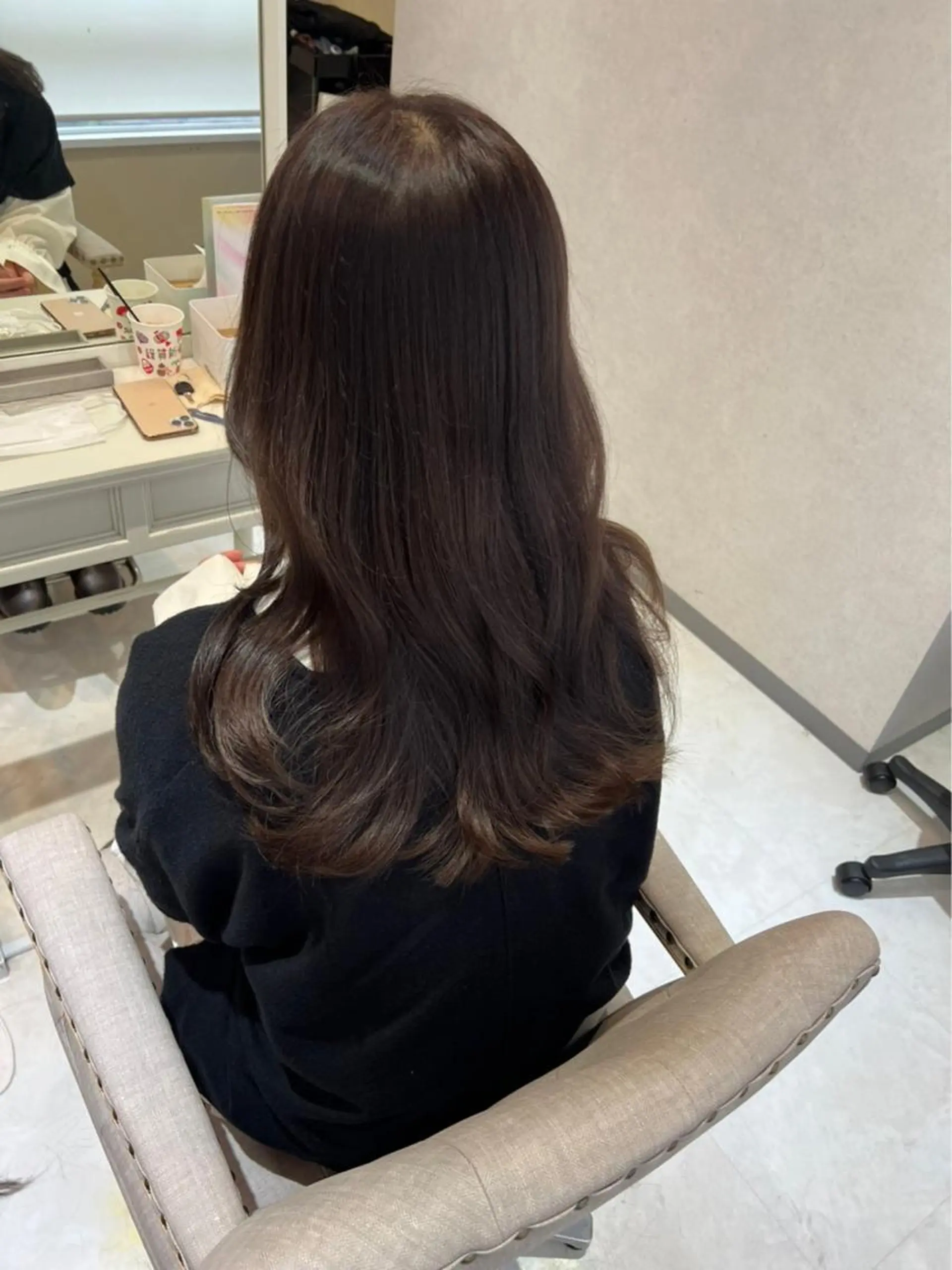 セミロング カラー ヘアカラー 似合わせカラー 梅田 ayanaのヘアスタイル