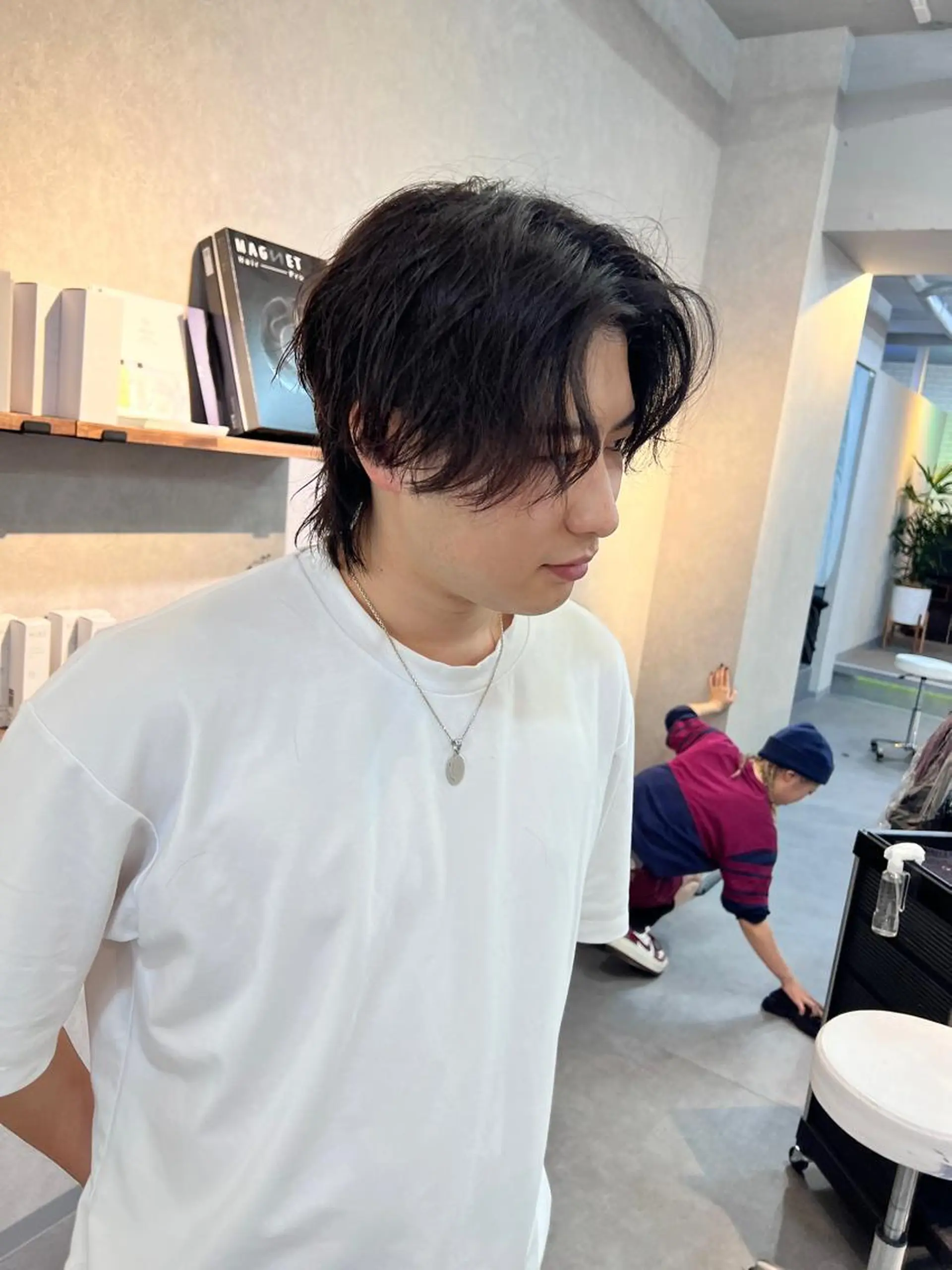 ミディアム メンズ カット ally hairsalon所属・Emi .のヘアスタイル