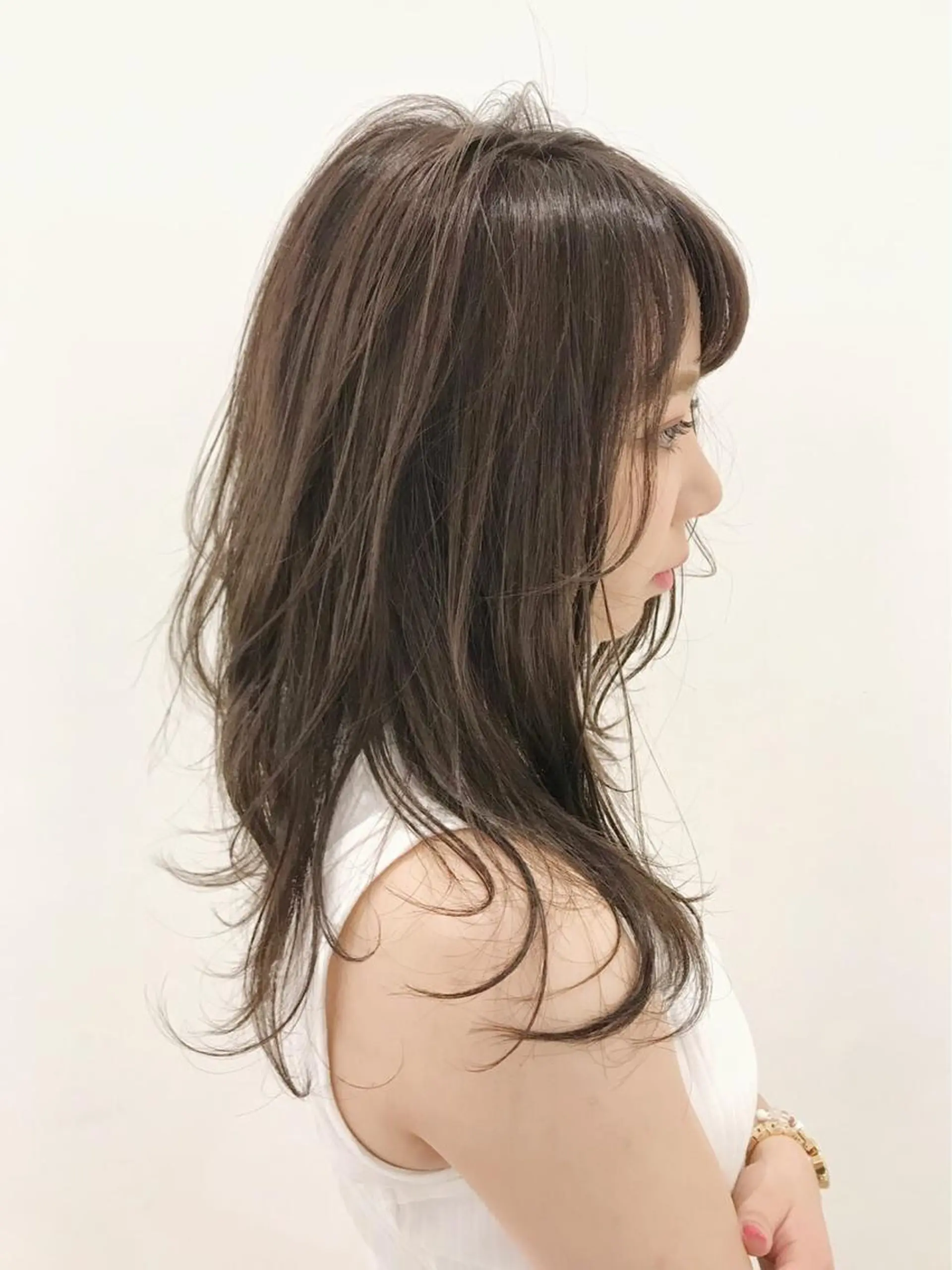 カラー パーマ ヘアアレンジ ハイライトカラー オリーブカラー 髪質改善 mihoko/ ニュアンスパーマのヘアスタイル