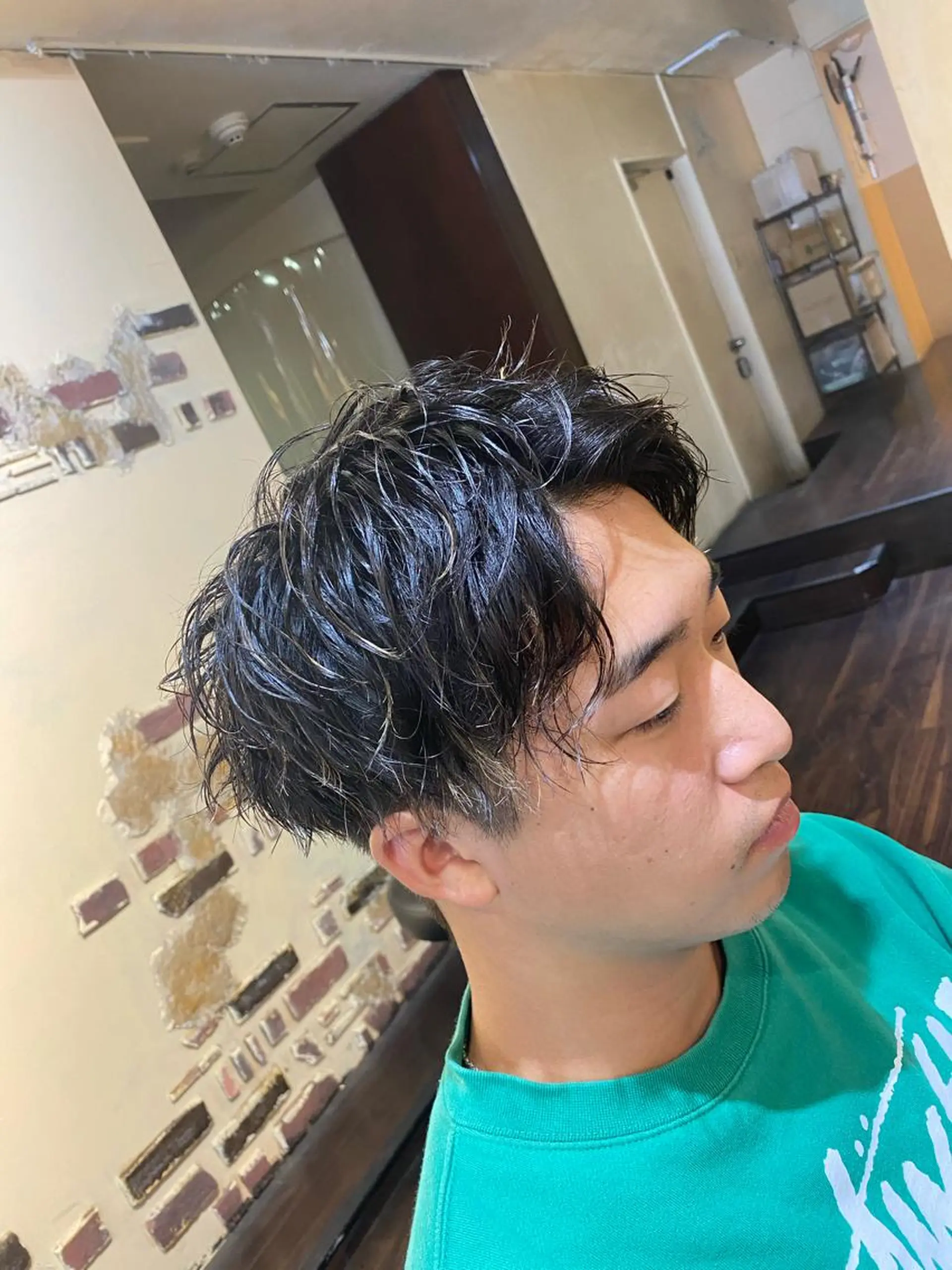 パーマ メンズ メンズパーマ スパイラルパーマ メンズサロンANDY 御堂筋なんば店所属・大阪メンズヘアのプロ 高橋 直希のヘアスタイル