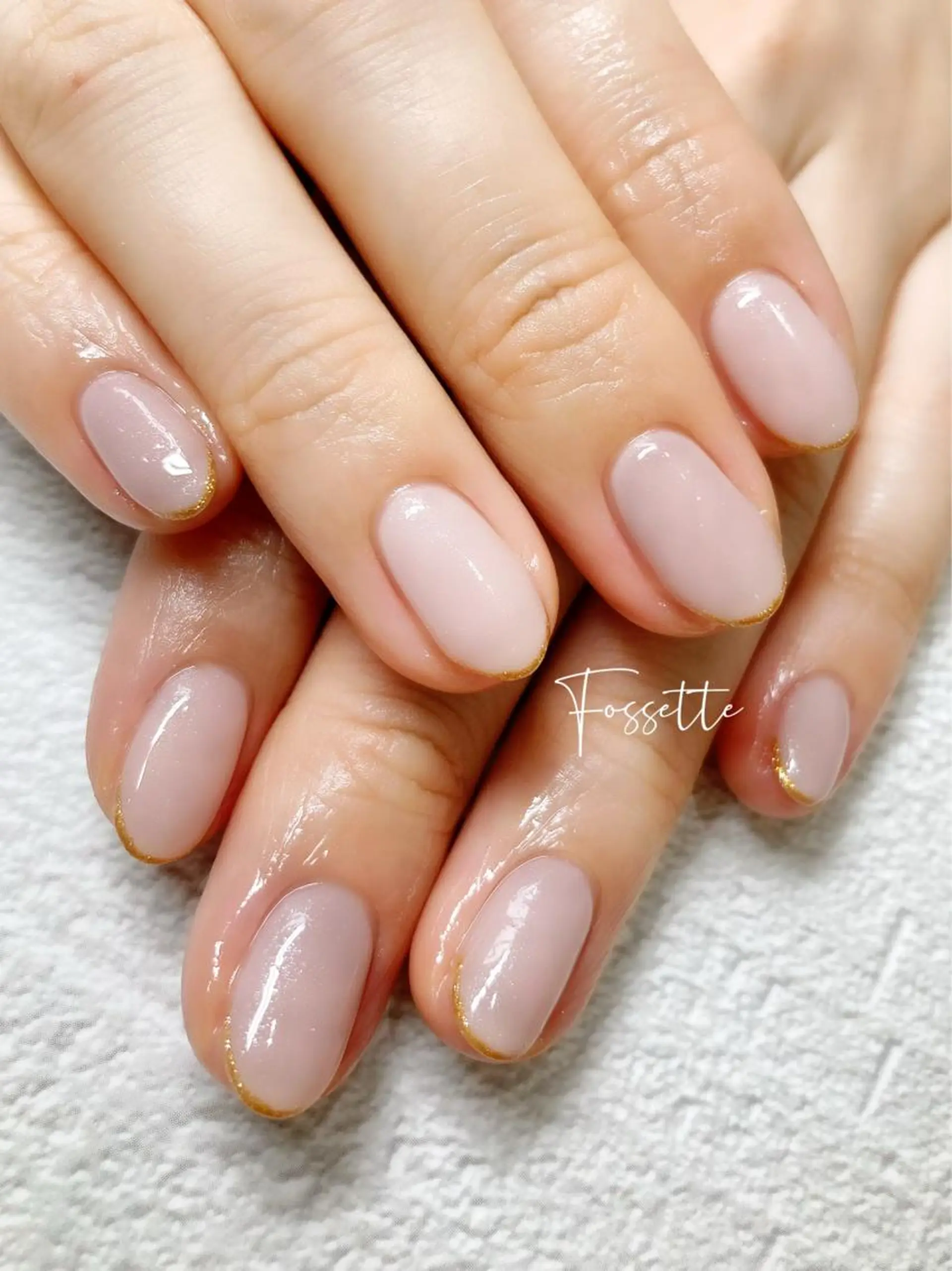 ネイル ラメ(グリッター) オフィスネイル ワンカラーネイル シンプルネイル ハンドネイル nailsalon Fossetteのネイルデザイン