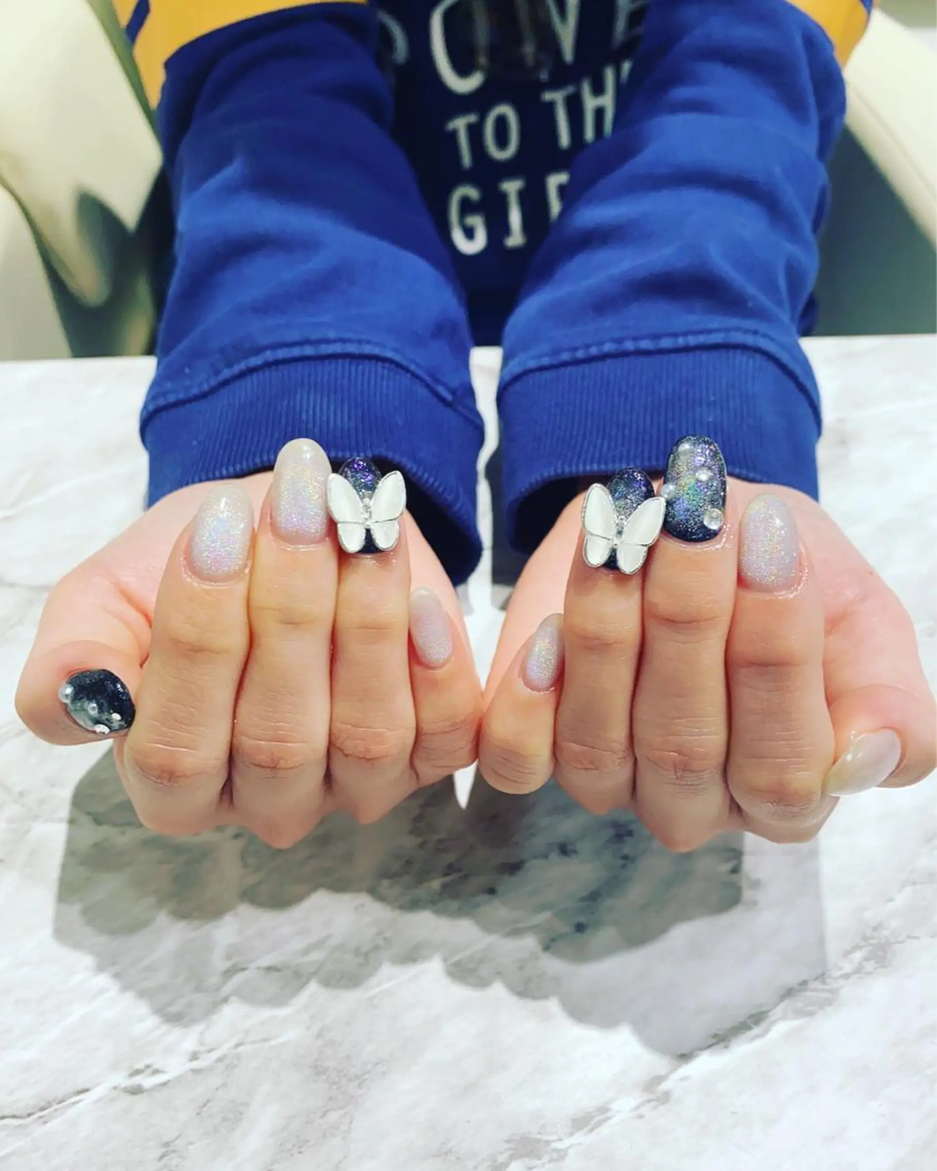 ネイル マグネットネイル ハンドネイル フットネイル ハンドケア nail salon  AlgeTy所属・✴︎:.｡. MAKI.｡.:✴︎のネイルデザイン
