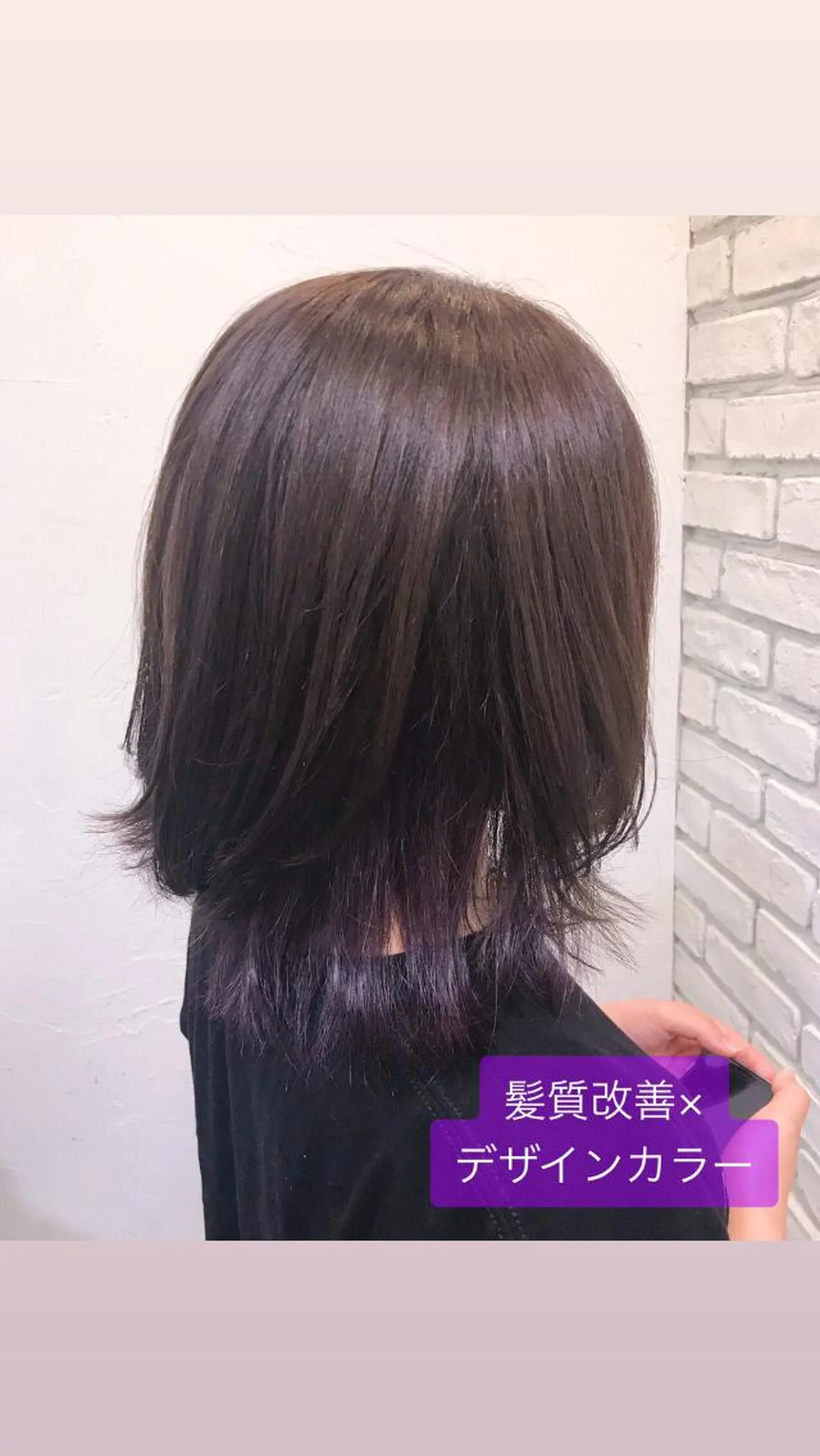 ミディアム YASU🍎CUT 赤系カラー/ヘアケアのヘアスタイル