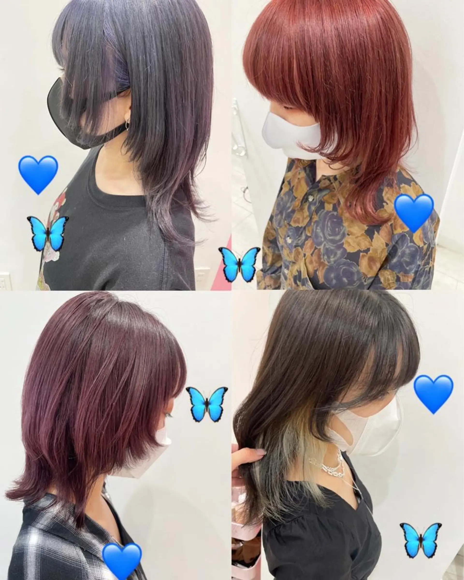 ミディアム カラー ウルフカット カット ヘアカラー トリートメント EMANON新宿東口所属・新宿駅近♡ ♡個室♡三都季🌜のヘアスタイル
