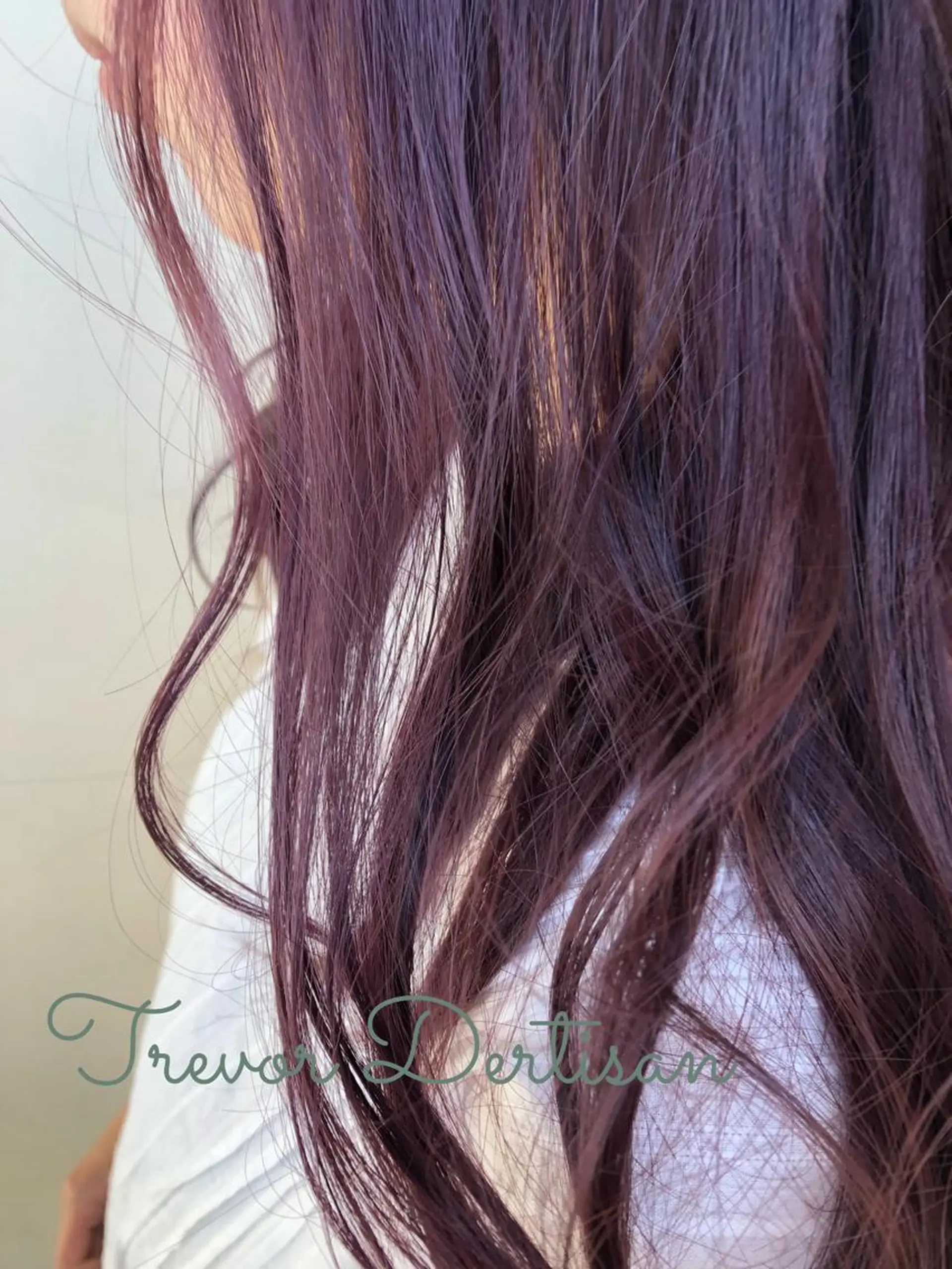 セミロング カラー アディクシーカラー ブリーチ イルミナカラー パープルカラー カット ヘアカラー トリートメント 森田 一平のヘアスタイル