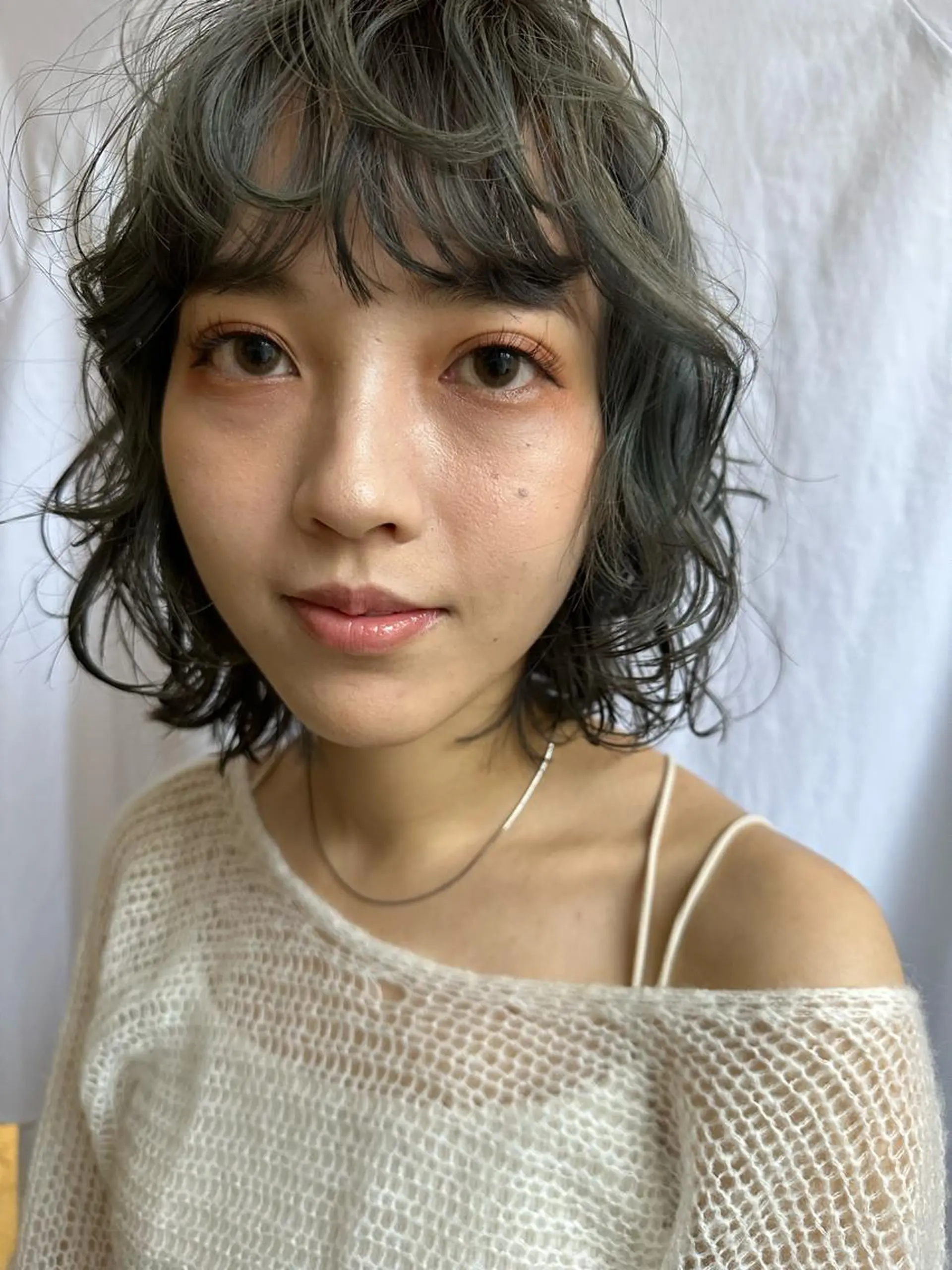 ミディアム カット パーマ デザインカット/梅田 ケアブリーチ/平野恵のヘアスタイル