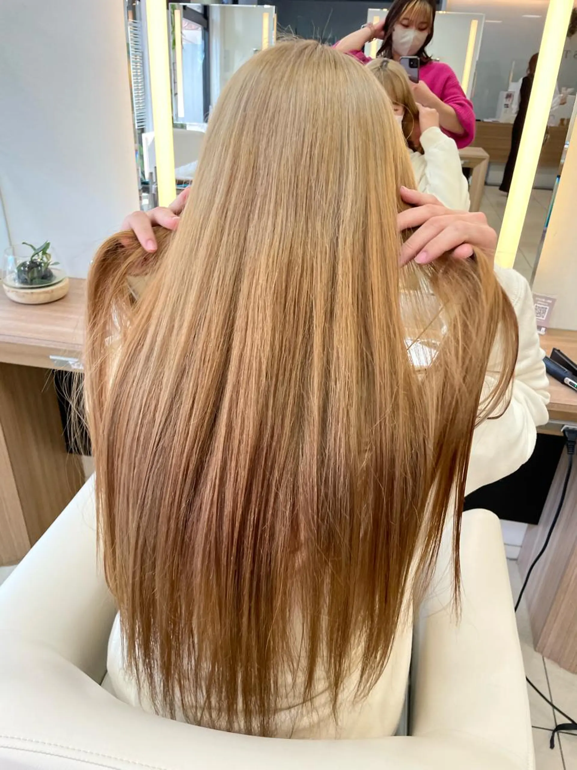 ロング 髪質改善 縮毛矯正 トリートメント パーマ/ボブ/ ヘルシーカラー/風花のヘアスタイル