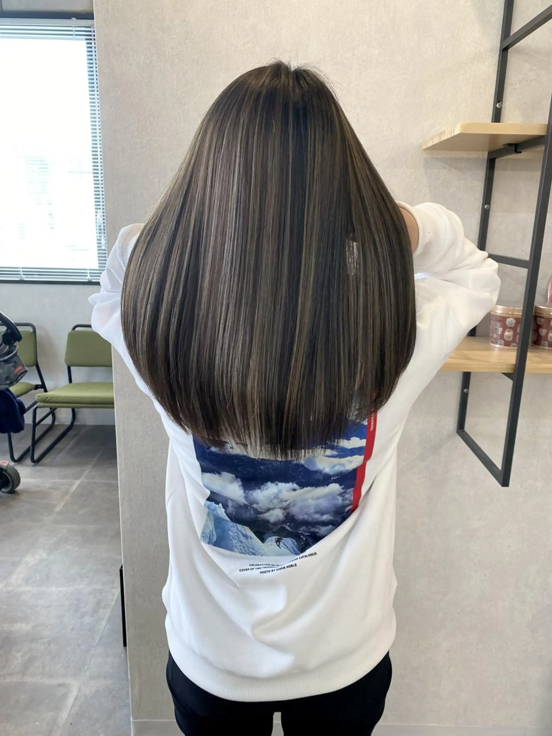 セミロング ヘアアレンジ カラー ヘアカラー ハイライト❣️バレイ ヤージュ❣️　ykrのヘアスタイル