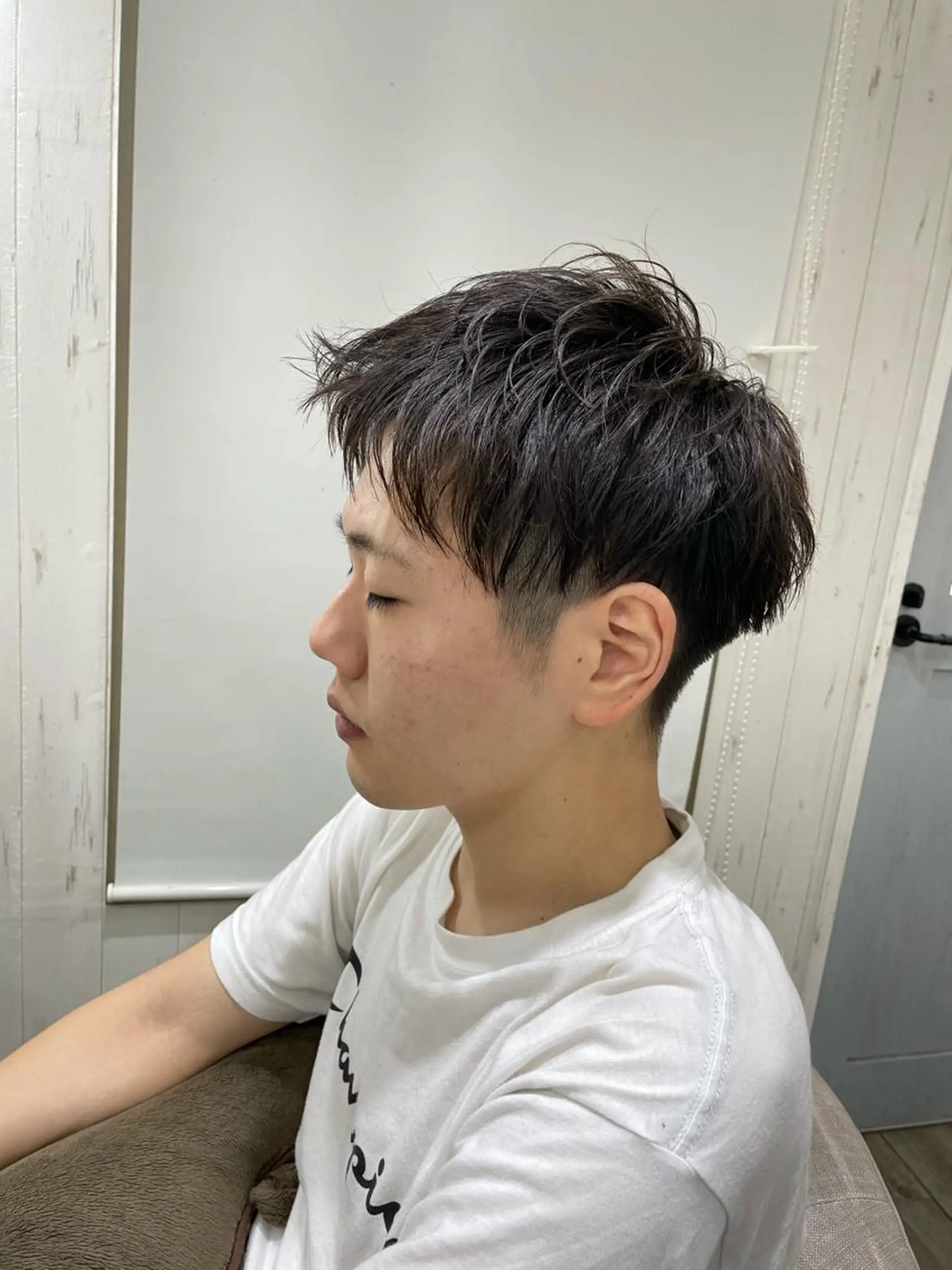 ショート カラー メンズ カット ヘアカラー トリートメント イシジマ タカナリのヘアスタイル