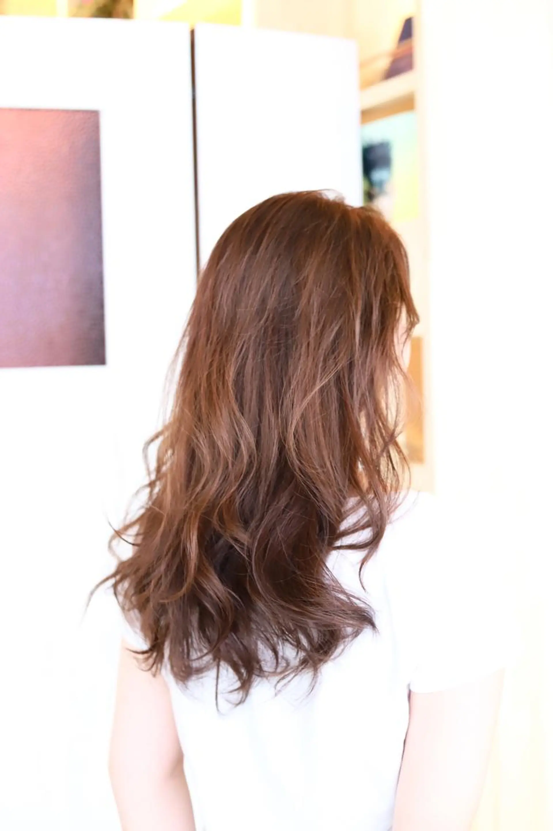 ロング カラー ブリーチ ブリーチなしカラー トリートメント カット ヘアカラー トリートメント ヘアセット アドミラルYoshi oのヘアスタイル