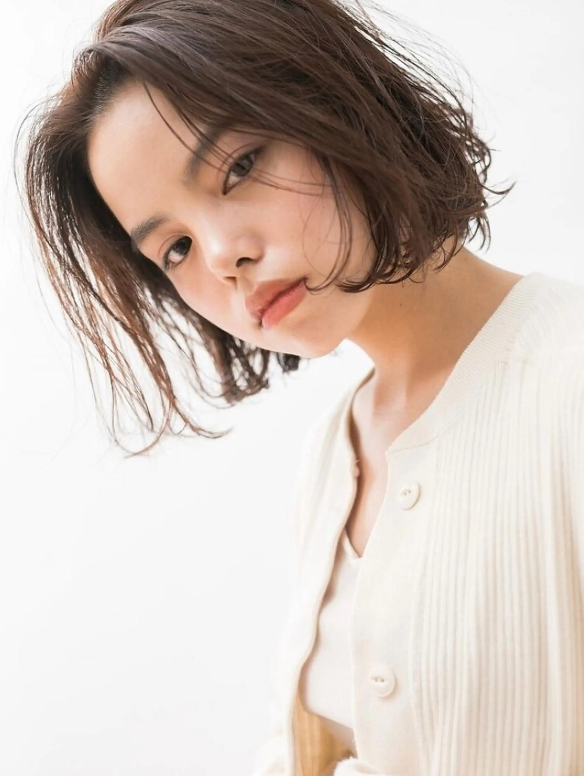 ミディアム カラー ヘアアレンジ 顔まわり似合わせ 久保田せなのヘアスタイル