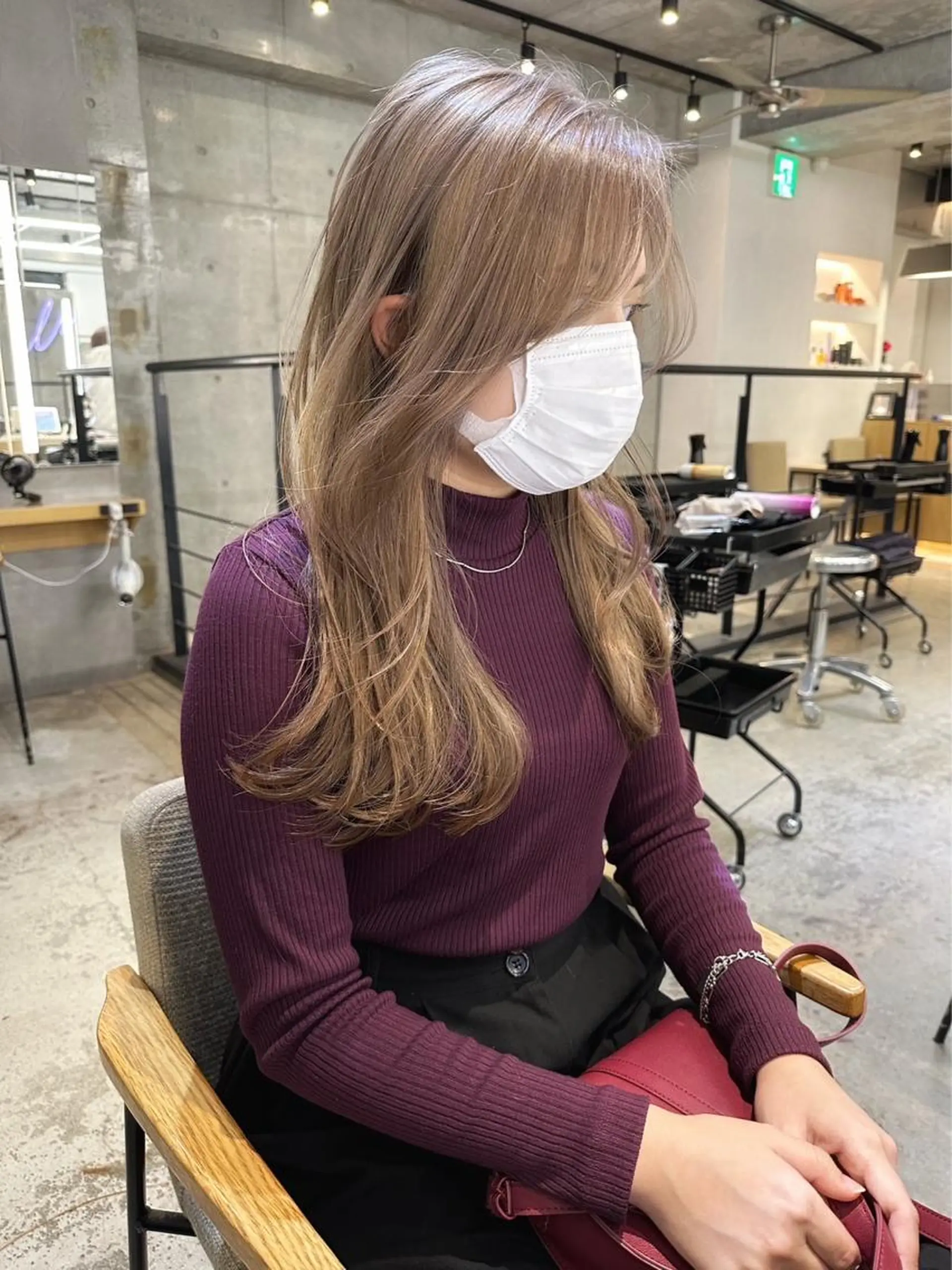 ロング カラー ヘアアレンジ カット ヘアカラー トリートメント 🎀暖色カラー🎀 yurika♡のヘアスタイル