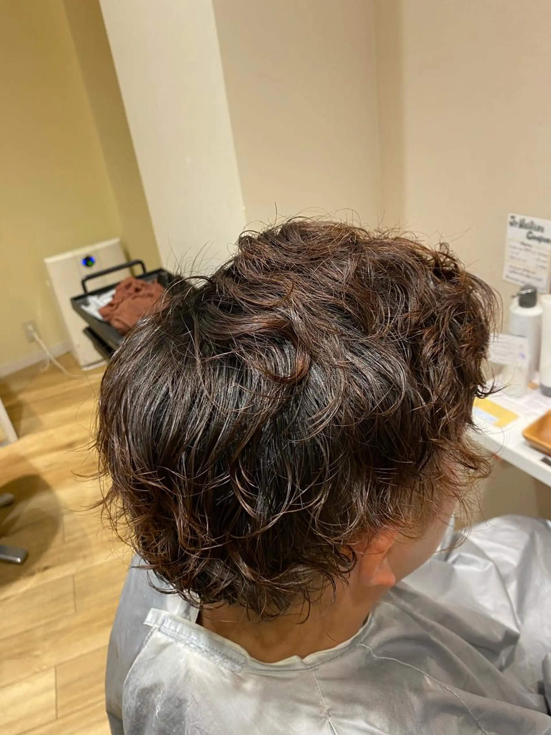 ショート パーマ メンズ AVANCE京橋所属・ハイトーンヘア/ 島崎　タクミのヘアスタイル