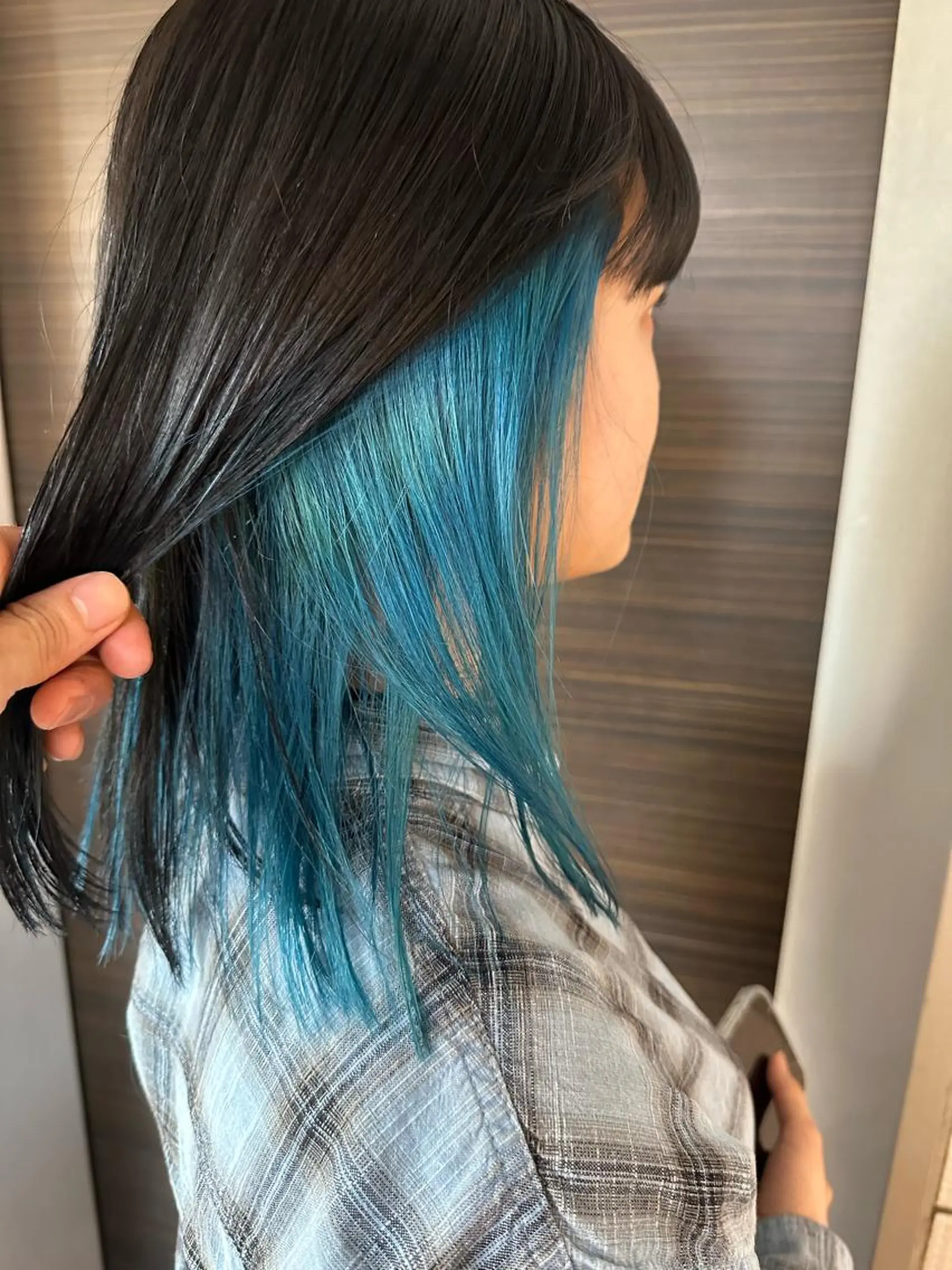 ミディアム カラー デザインカラー ハイライトカラー ハイトーンカラー インナーカラー ハイライト ヘアカラー トリートメント 透明感/ブリーチ縮毛 /髪質改善/星野純一のヘアスタイル