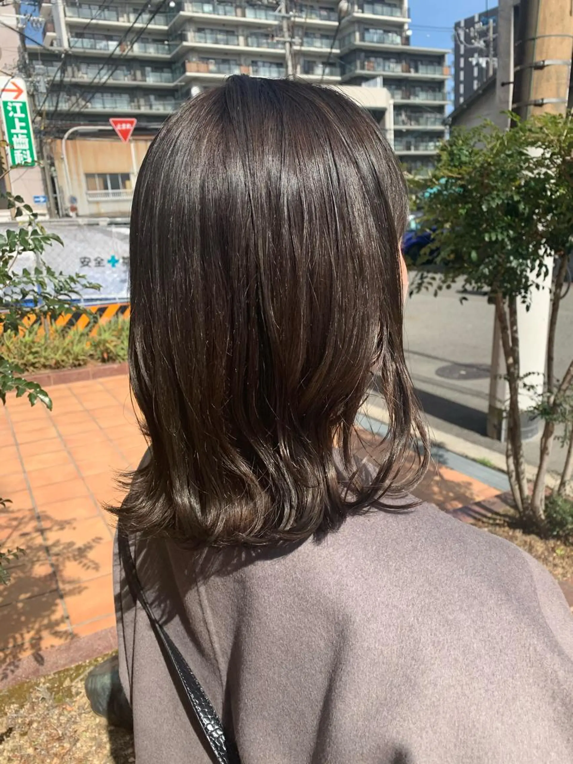 ミディアム カラー ヘアアレンジ ヘアカラー トリートメント 中津/柔らかカラー/ ナガオ　イズミのヘアスタイル