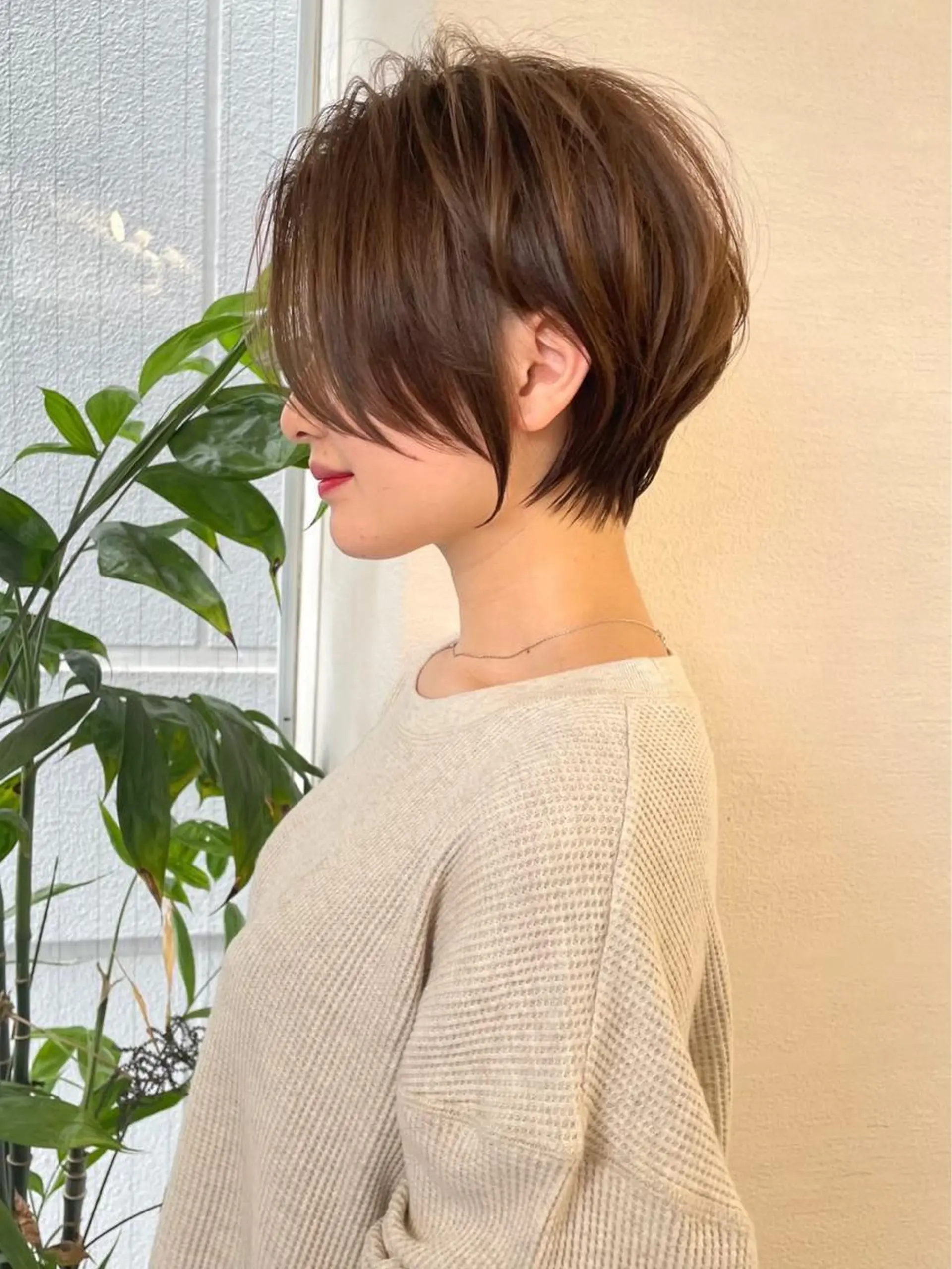 ショート カラー カット トリートメント 💎巻ける縮毛矯正/ 艶髪💎石渕智也のヘアスタイル