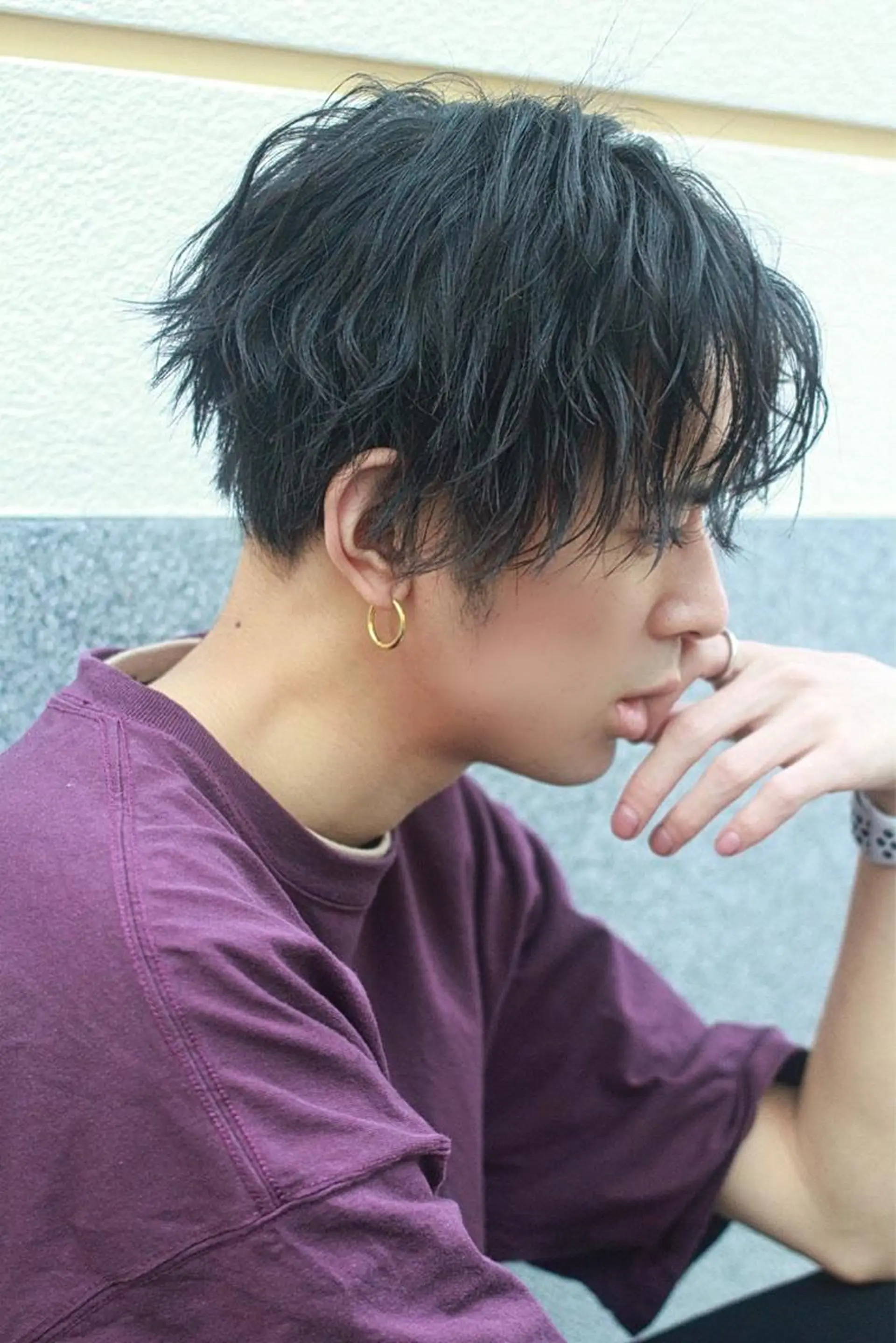 ショート カラー メンズ メンズパーマ 曲がる縮毛矯正 髪質改善/西尾 幸樹のヘアスタイル