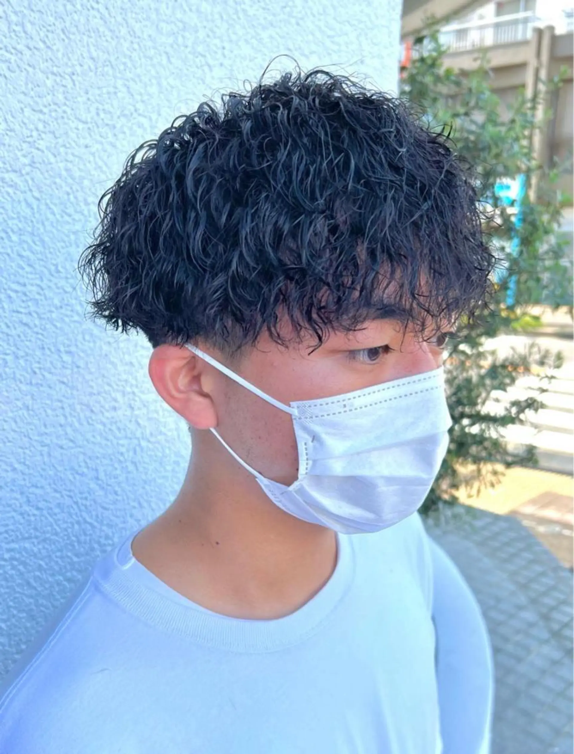ショート パーマ メンズ アップバング メンズブリーチ センターパート メンズハイライト メンズメッシュ men’s salon NOA solte. 【メンズサロン ノアソルテ】所属・メンズパーマ職人 加藤 弘貴のヘアスタイル