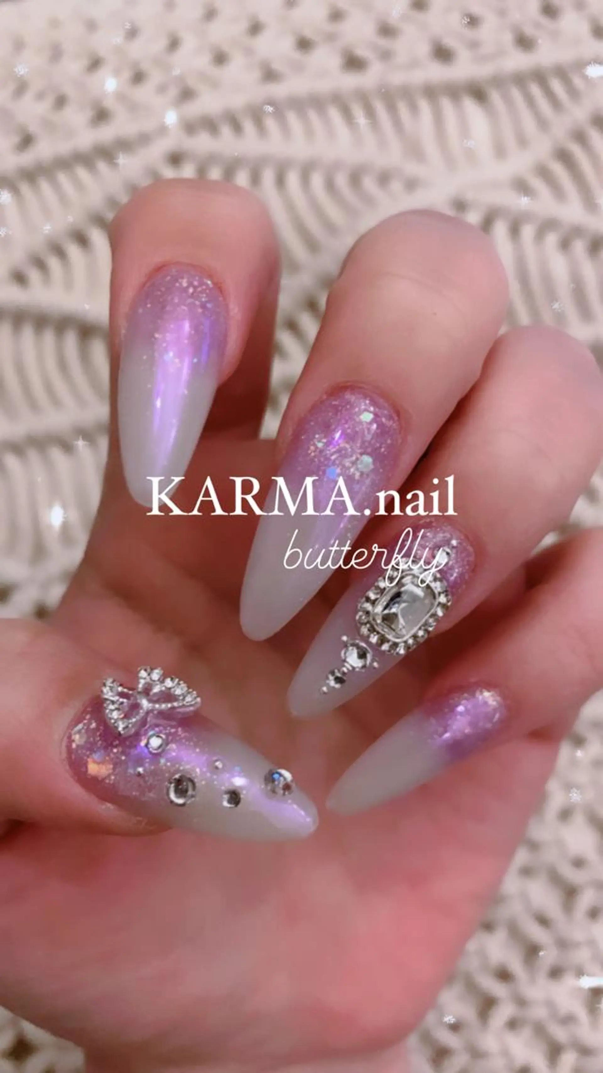 ロング ネイル ハンドネイル KARMA salonのネイルデザイン