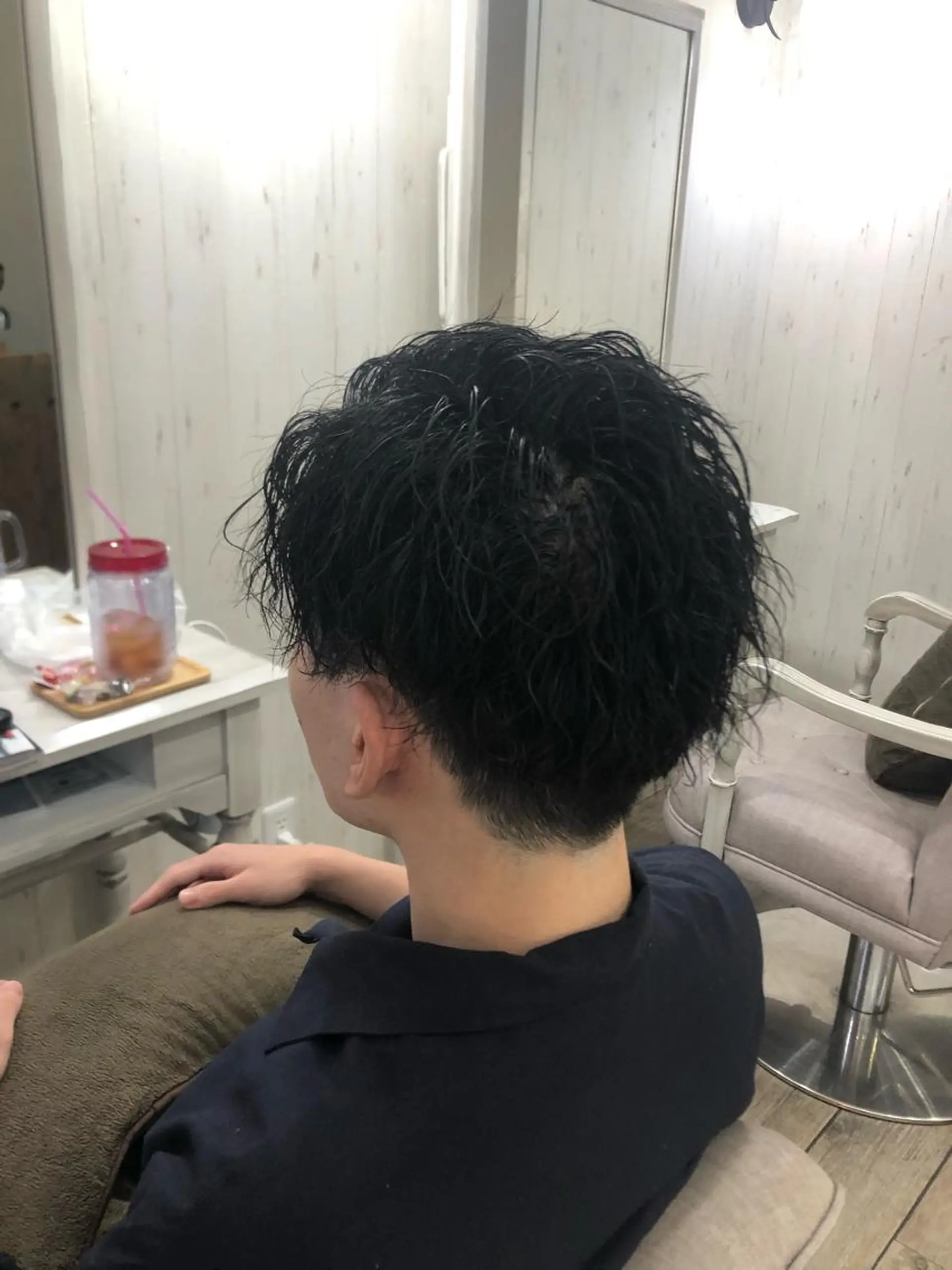 パーマ メンズ ヘアカラー パーマ イシジマ タカナリのヘアスタイル
