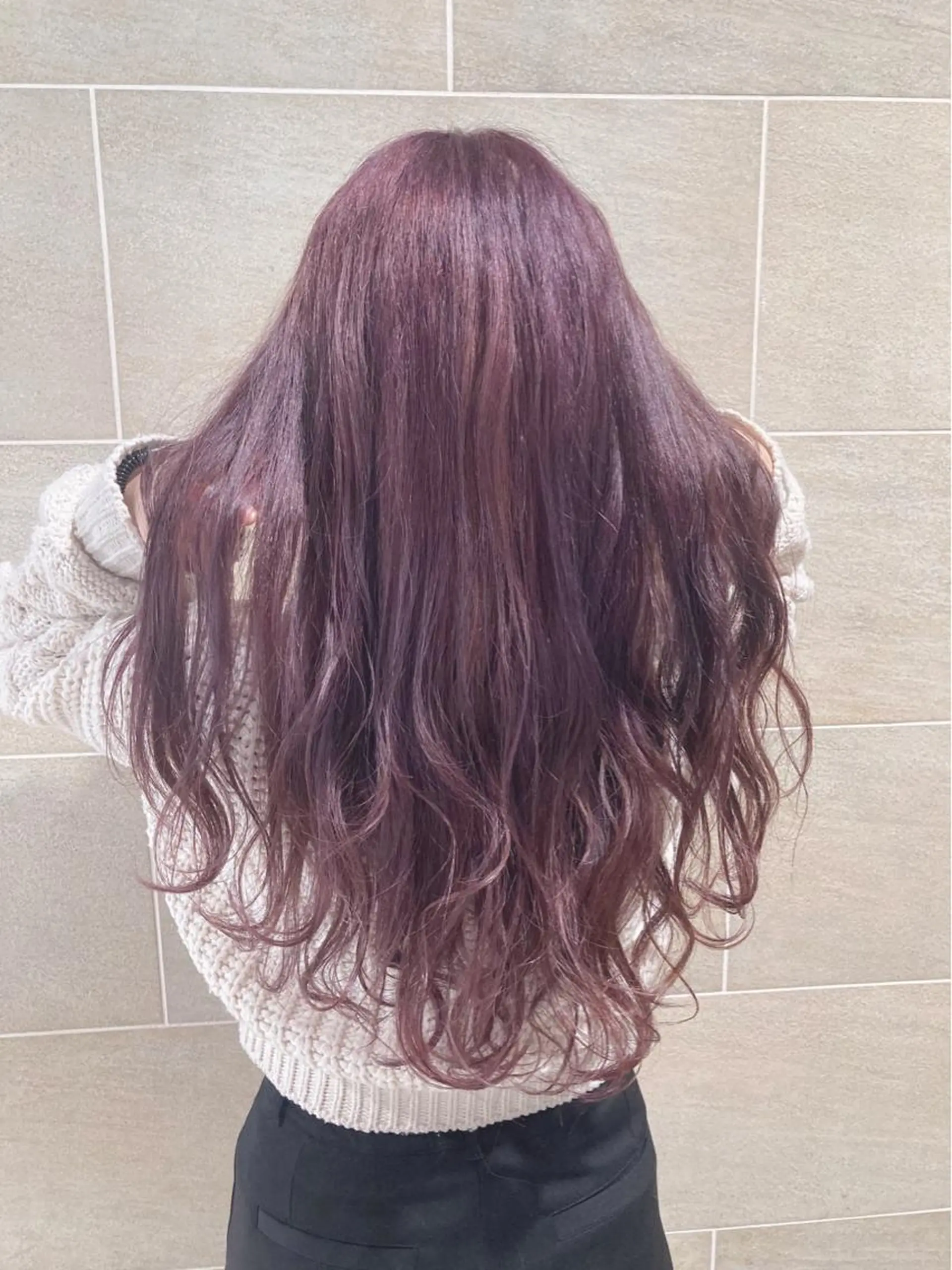 ロング カラー 宮原 佳苗のヘアスタイル