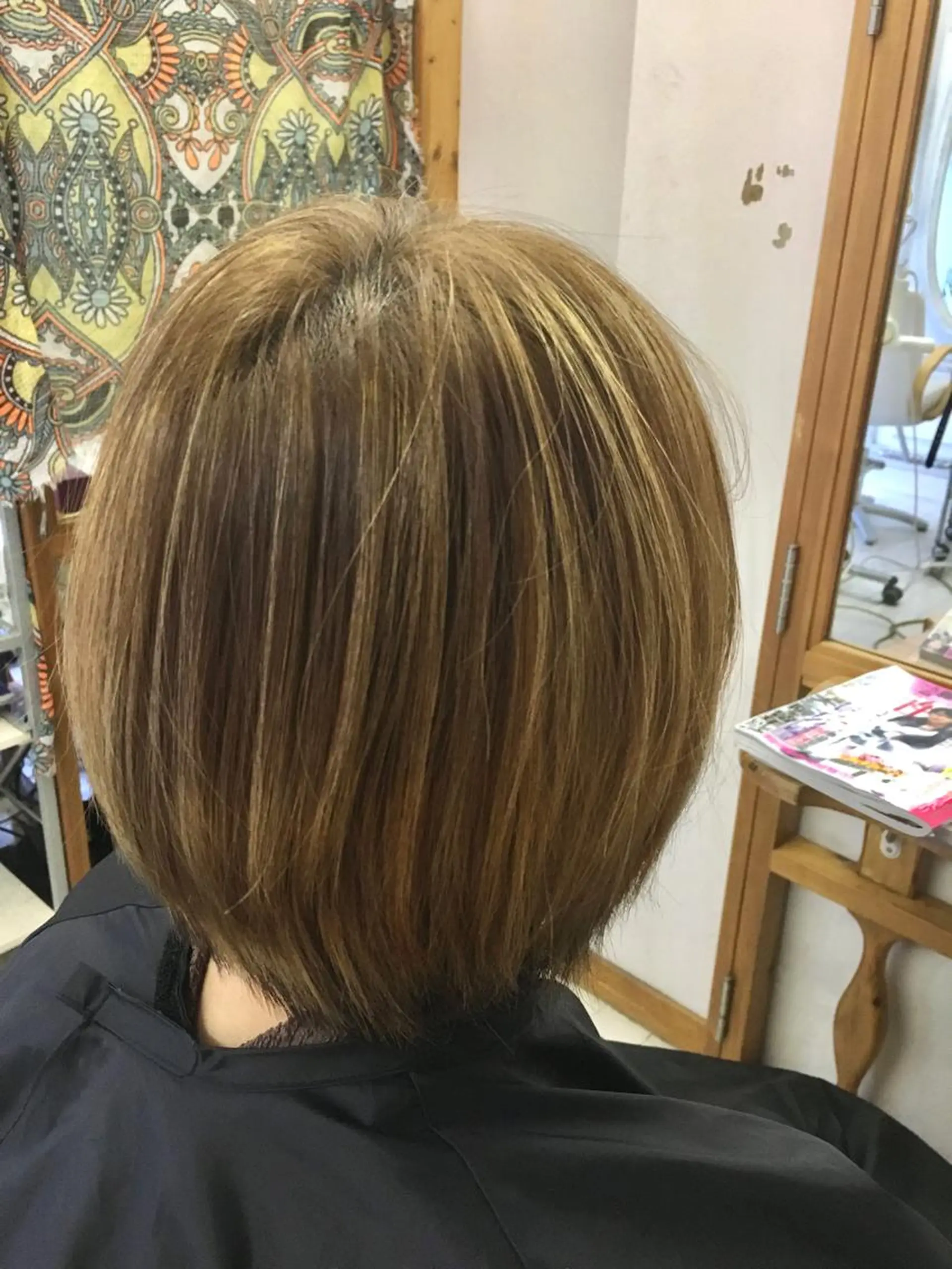ミディアム カラー CRADLE Takeuchiのヘアスタイル