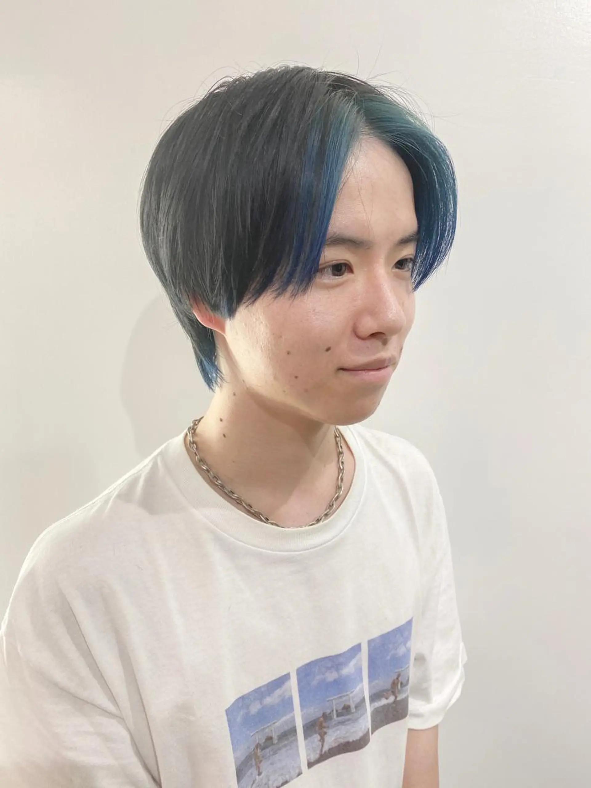 ショート カラー メンズ ヘアカラー トリートメント 海外デザイン🇺🇸 石渡諒太のヘアスタイル