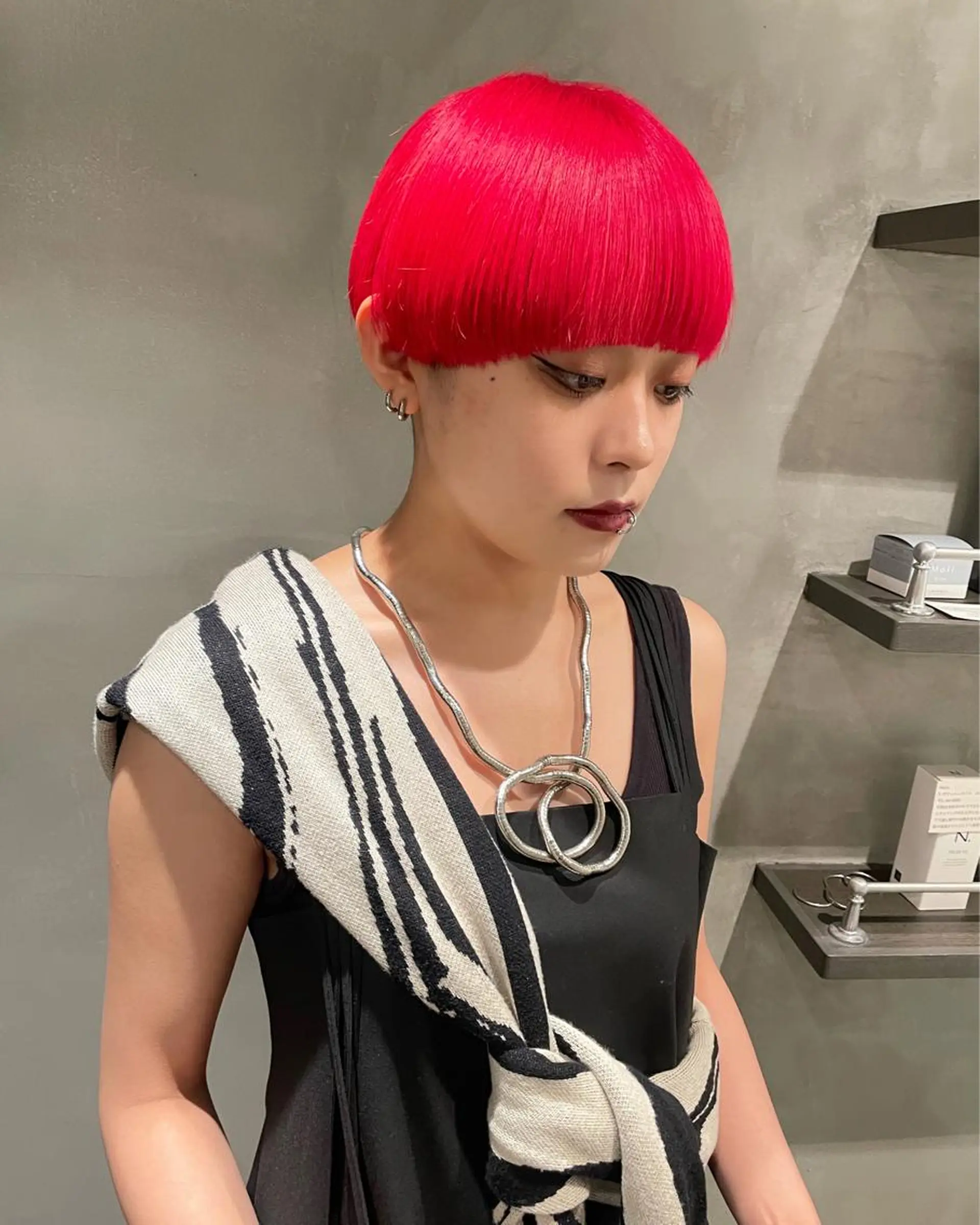 ショート カラー ヘアカラー トリートメント 優 作のヘアスタイル