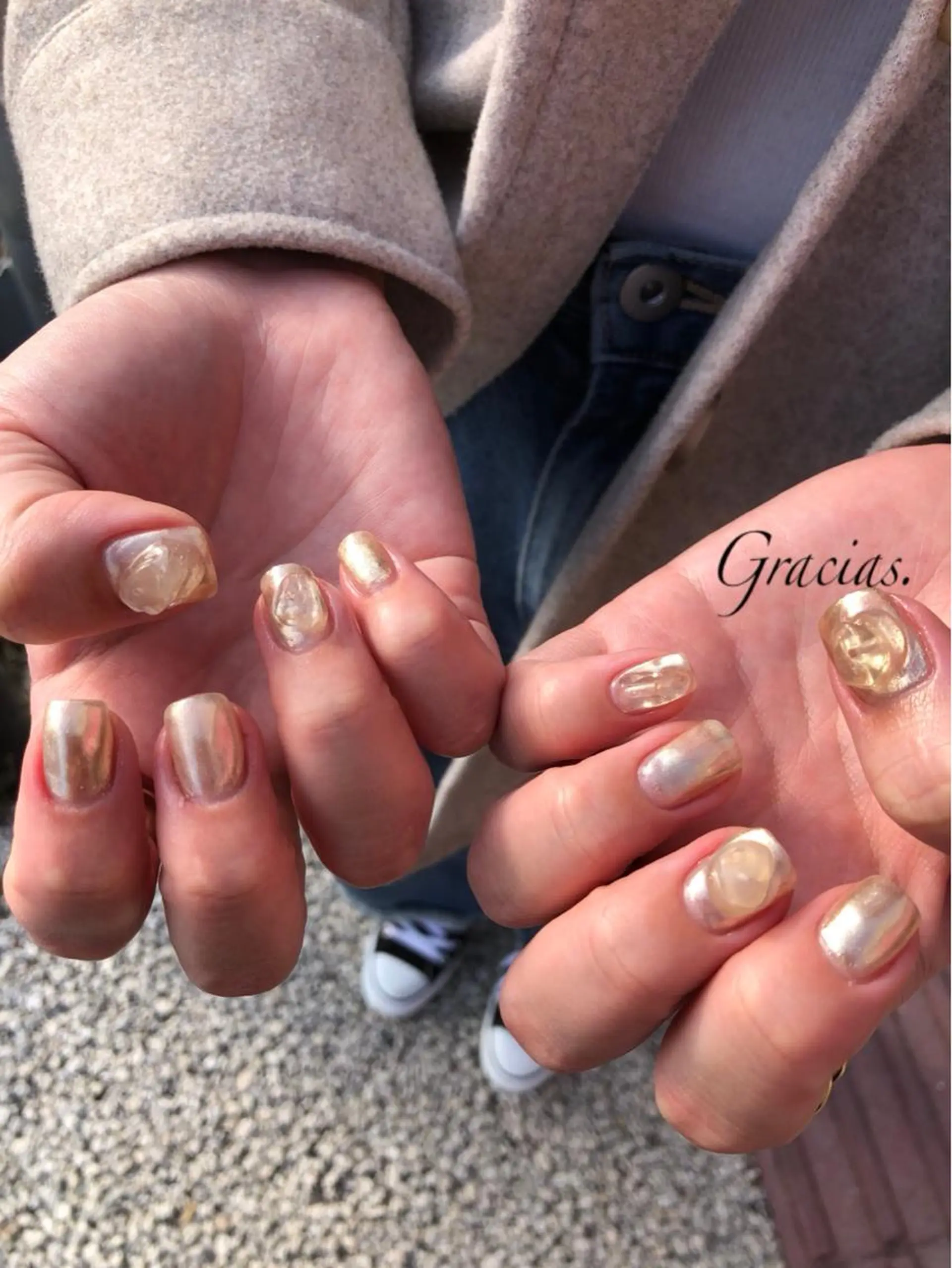 ネイル ミラーネイル Gracias. rieのネイルデザイン