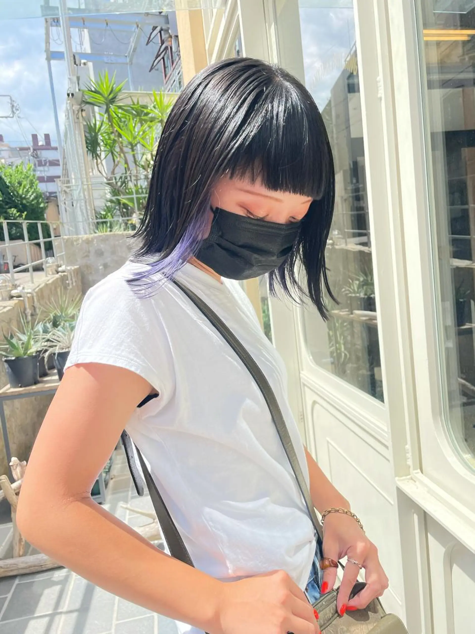 ショート カラー ヘアアレンジ GRAND OMOTESANDOのヘアスタイル