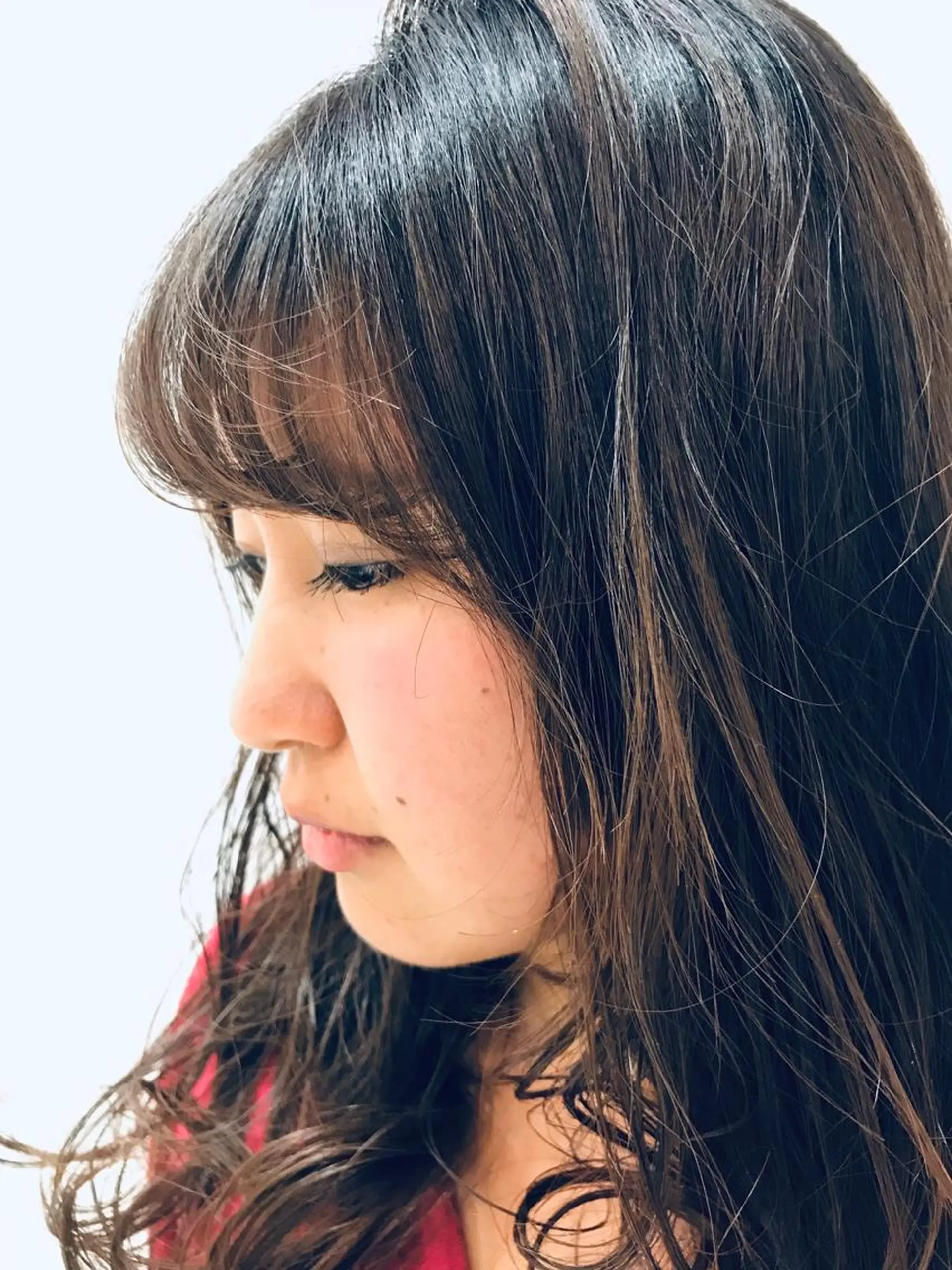 ミディアム YASU🍎CUT 赤系カラー/ヘアケアのヘアスタイル