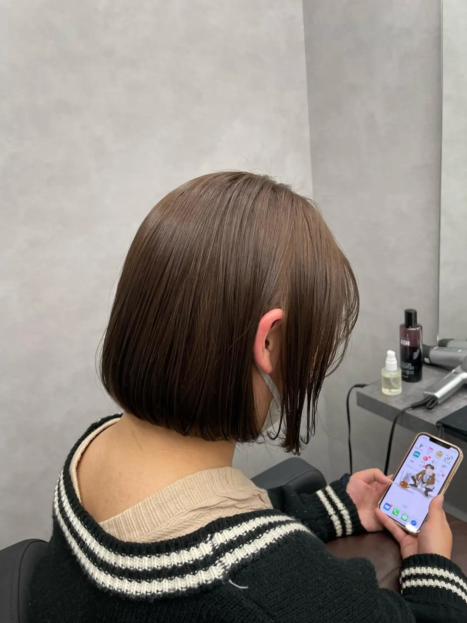 ショート カラー アッシュ アッシュブラウン ブラウンカラー 小林 拓真のヘアスタイル