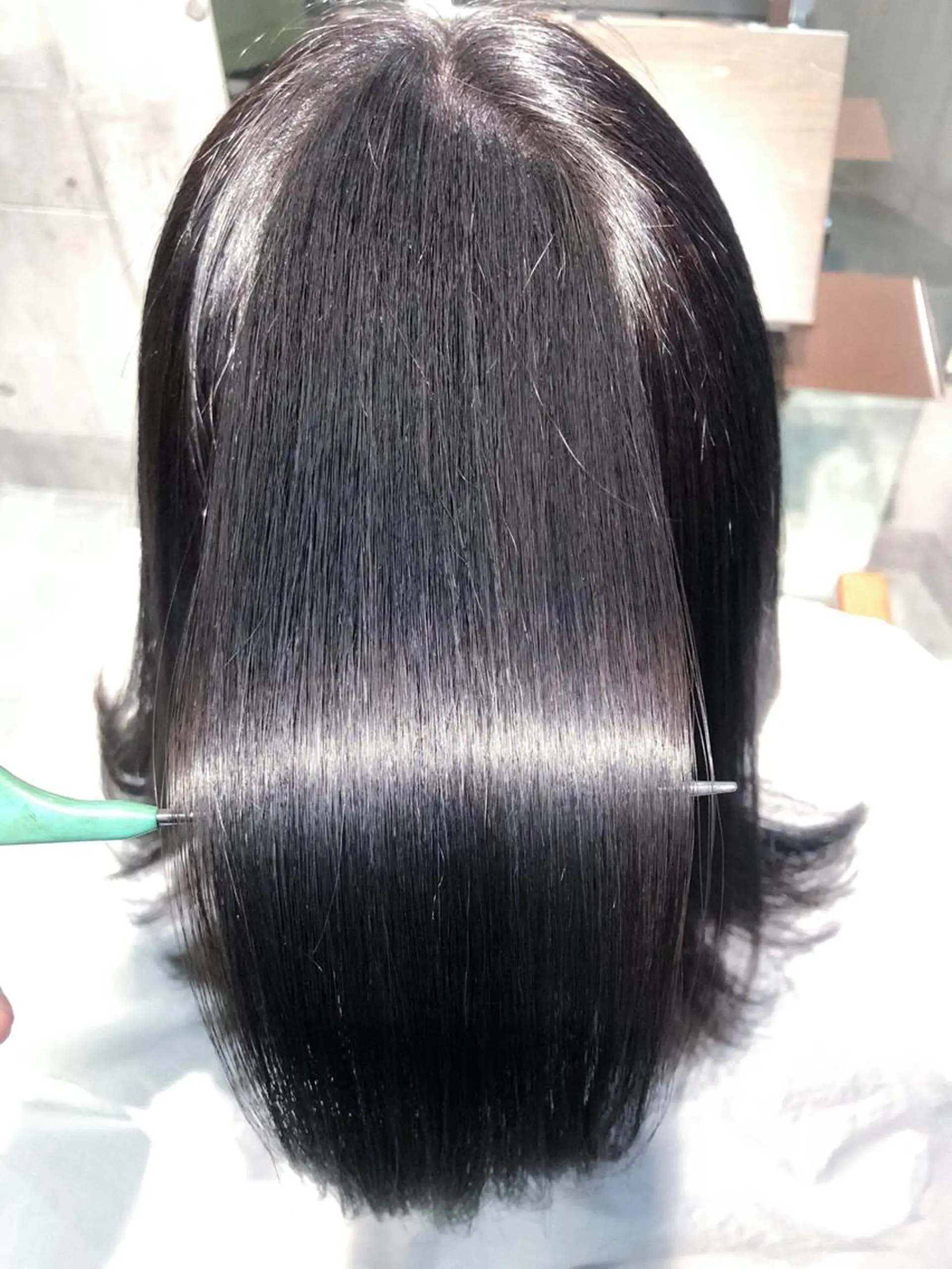 ミディアム カラー アディクシーカラー アッシュ ブルーカラー ブルージュ グレージュ トリートメント 中塚 達之のヘアスタイル