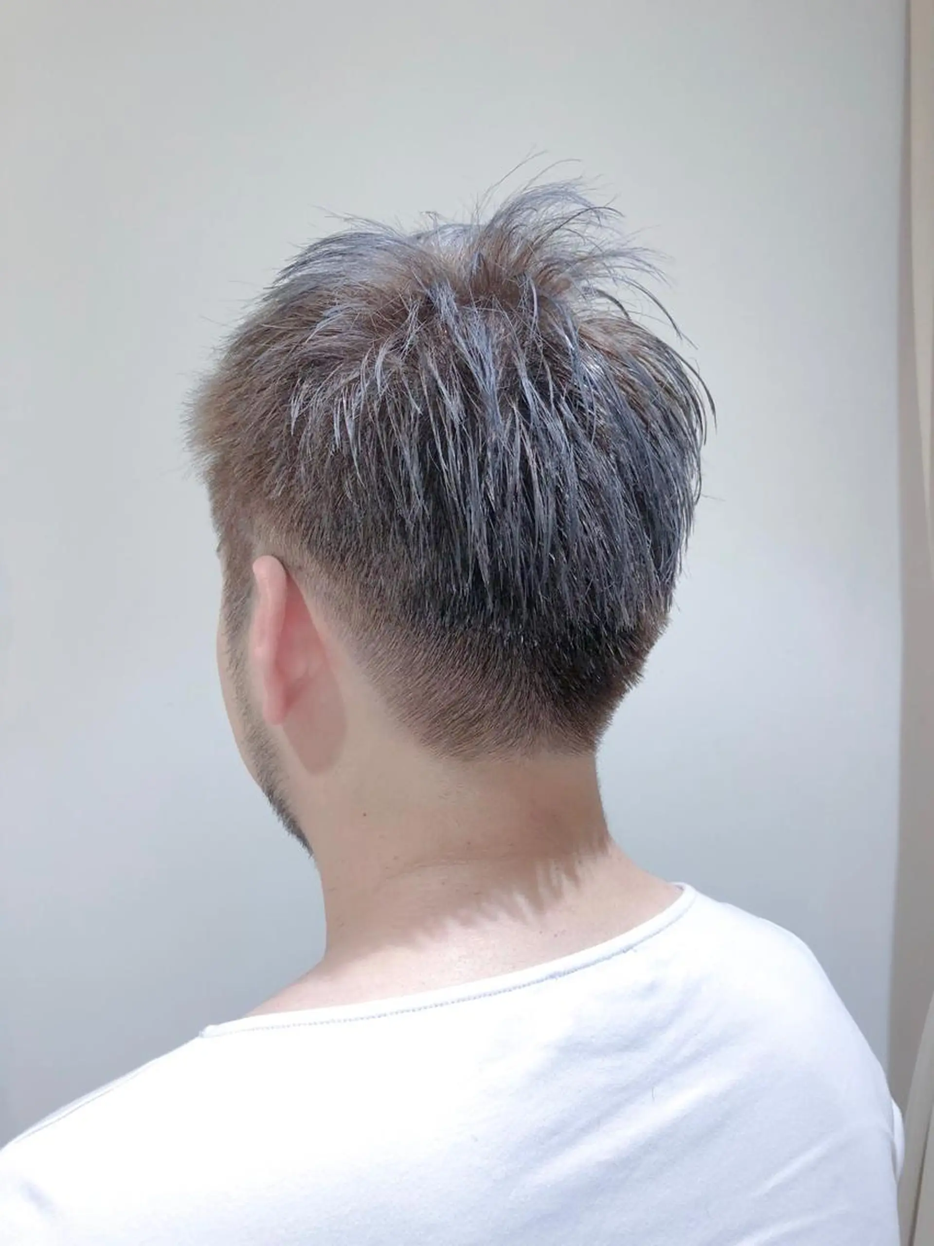 ショート メンズ アッシュ アッシュブラウン un所属・un 溝の口 伊豆本のマツエク・マツパデザイン