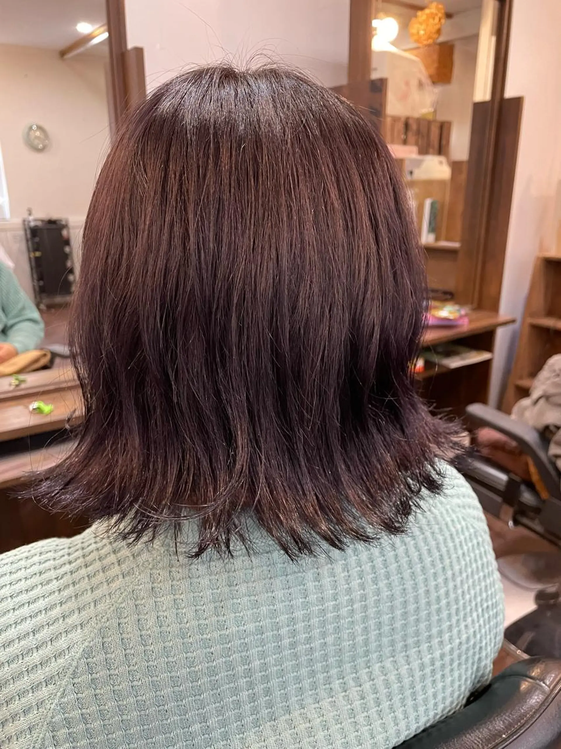 ミディアム カット ヘアカラー 梶田 楓子のマツエク・マツパデザイン