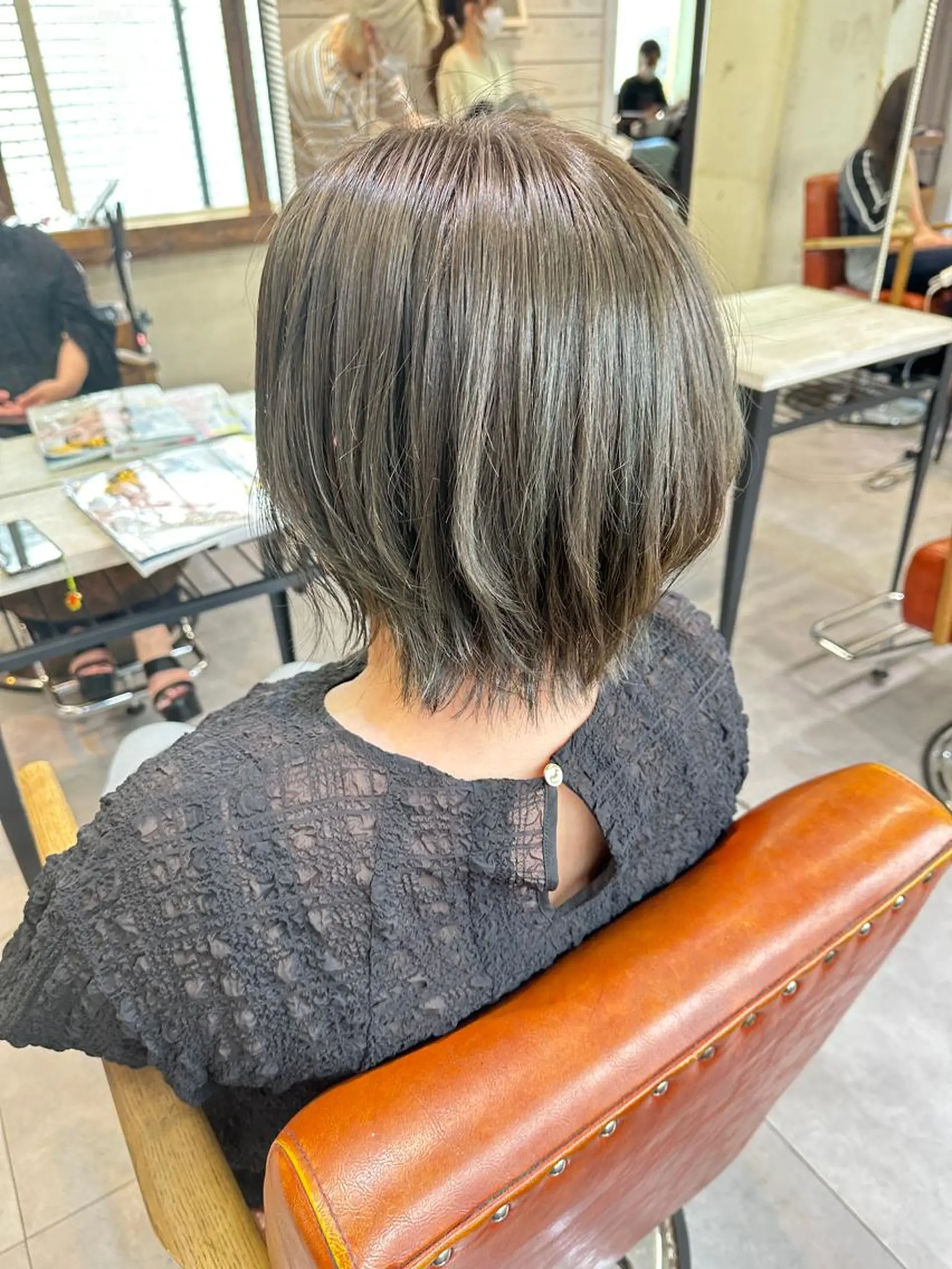 ショート カット ヘアカラー トリートメント JYUNESU表参道所属・韓国ヘア🇰🇷🎀 透明感カラーのヘアスタイル