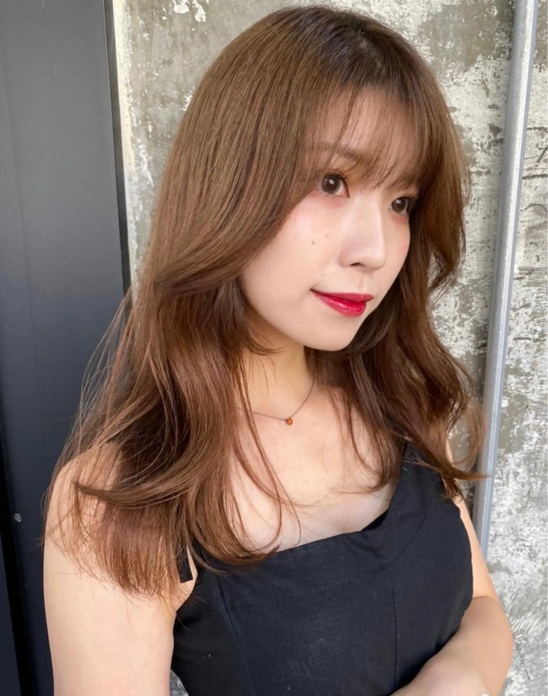 セミロング カラー カット ヘアカラー Pia hair Design Yakuin所属・Pia ツボイ ケイタのヘアスタイル