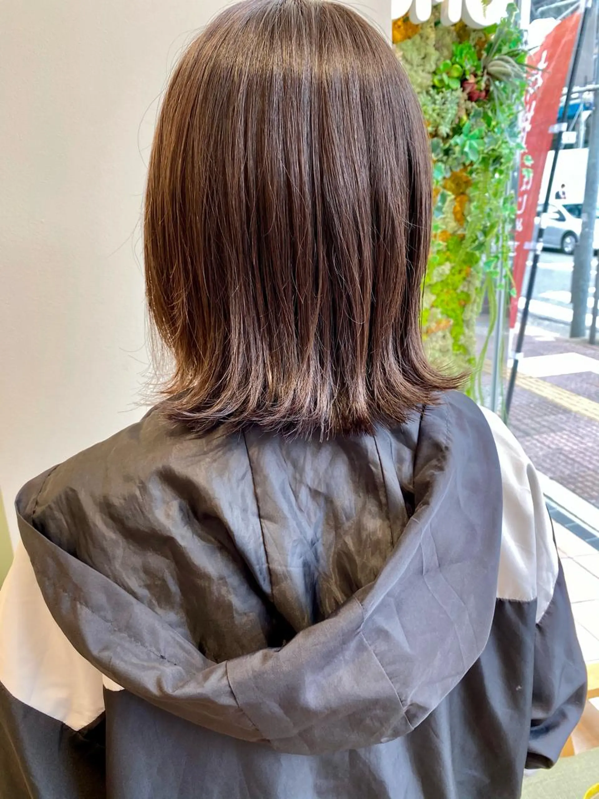 ミディアム 外ハネヘア ayaka #パーマ#アレンジのヘアスタイル