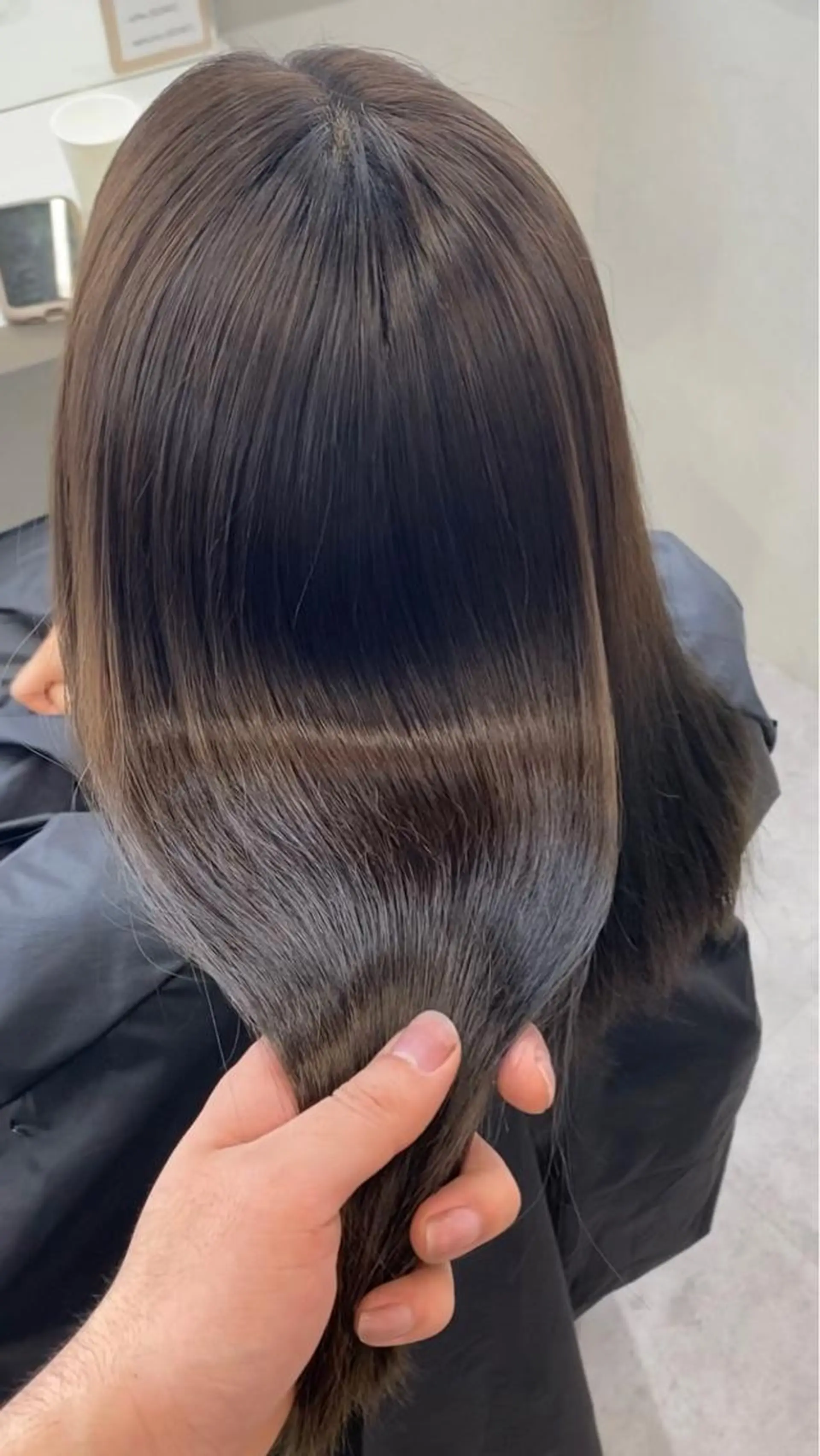 セミロング 酸性ストレート 髪質改善×縮毛矯正 Core梅田　片山のヘアスタイル