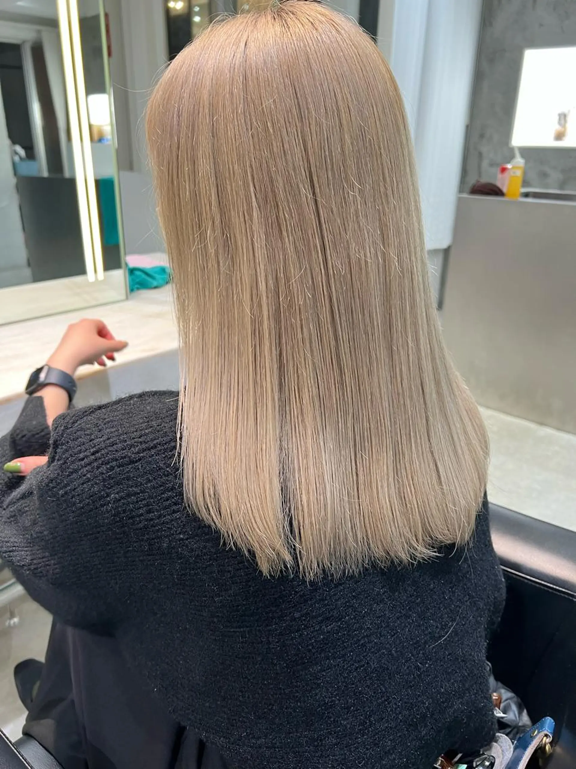 ミディアム ヘアカラー トリートメント ヘアセット ダブルカラー指名数 No.1🥇RIKOのヘアスタイル